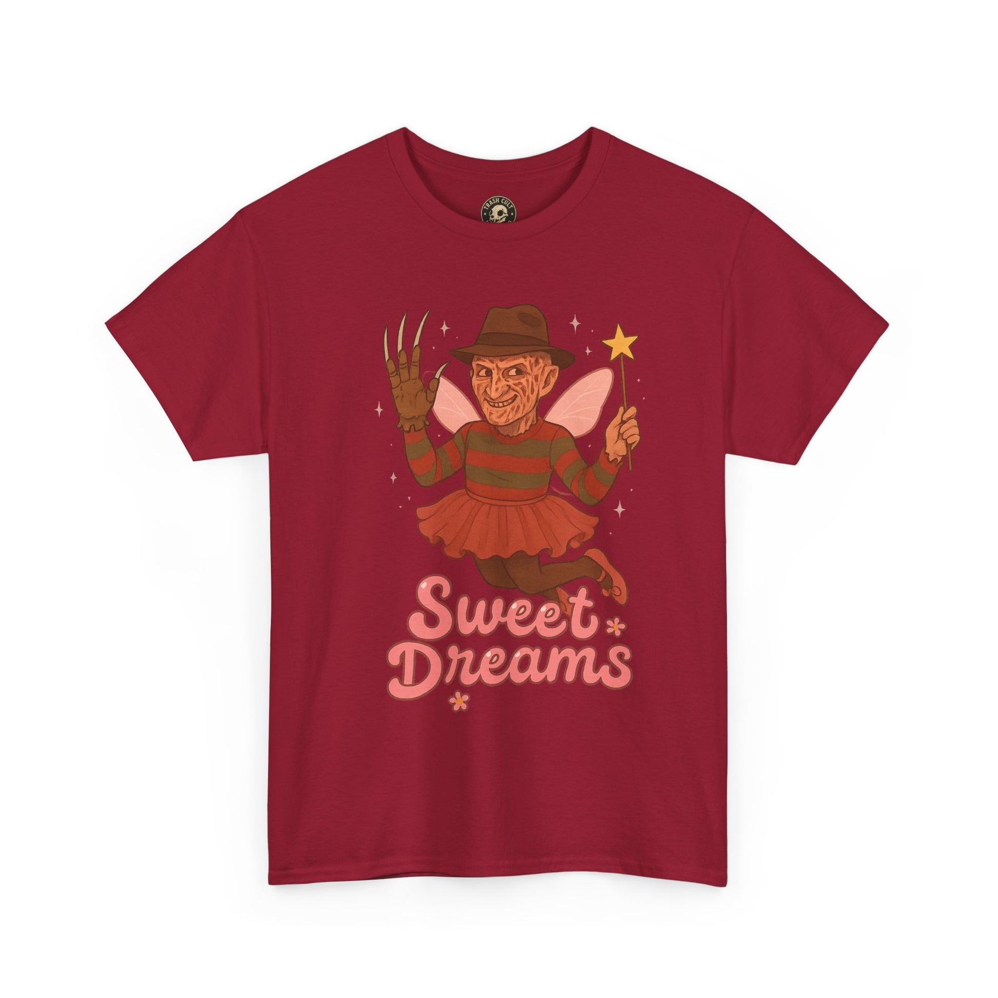 Freddy Krueger Fairy “Sweet Dreams” Funny Horror Parody T-Shirt – Gildan 5000