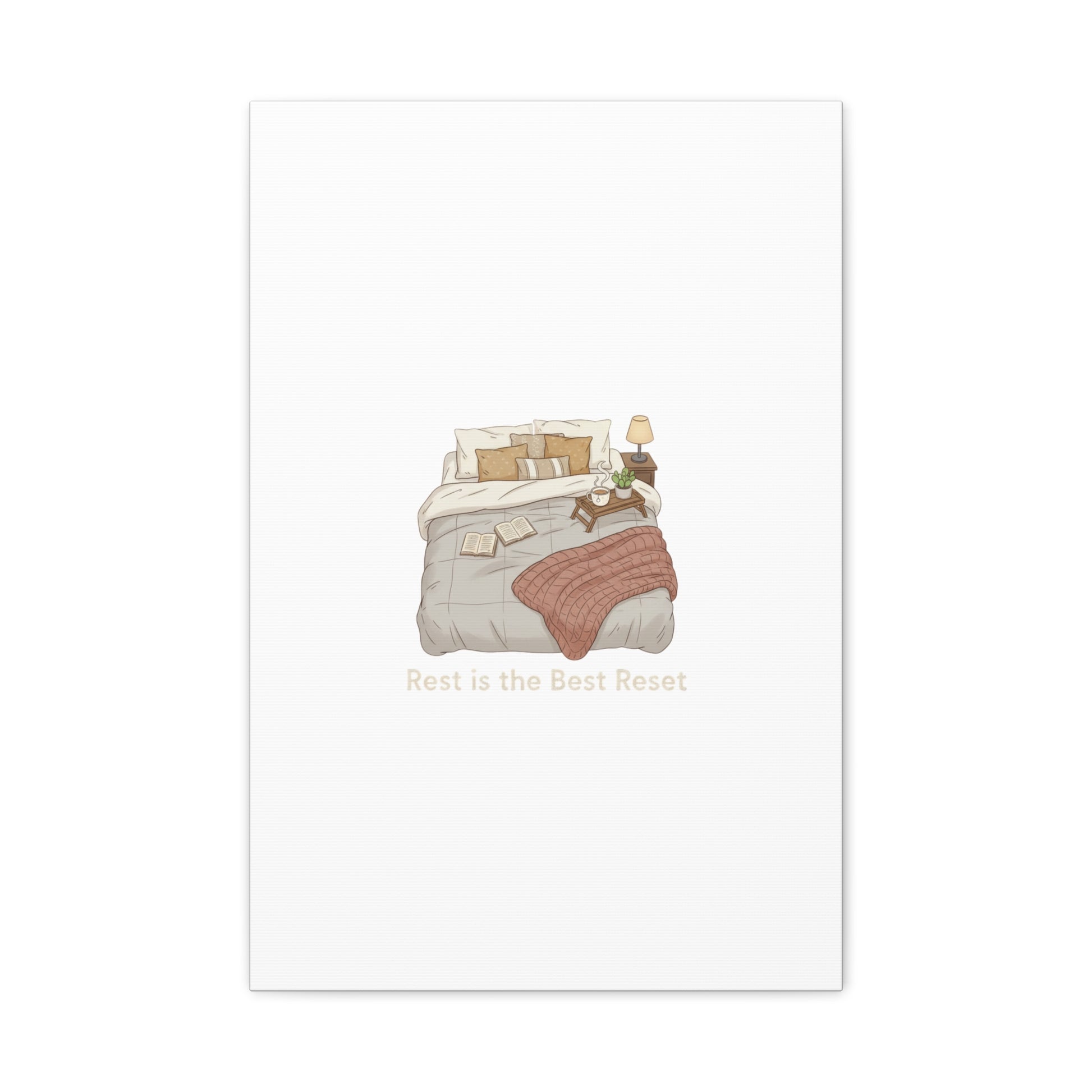 Rest is the Best Reset Canvas | sleepy humor, restful vibes