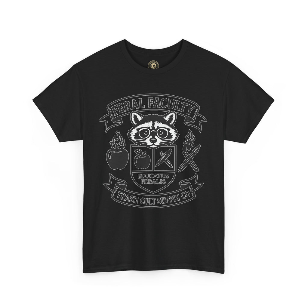 Feral Faculty Tee, Fun Teacher Shirt, Animal Lover Gift, Cool Graphic Tee, Casual Everyday Wear, Unisex Cotton T-Shirt