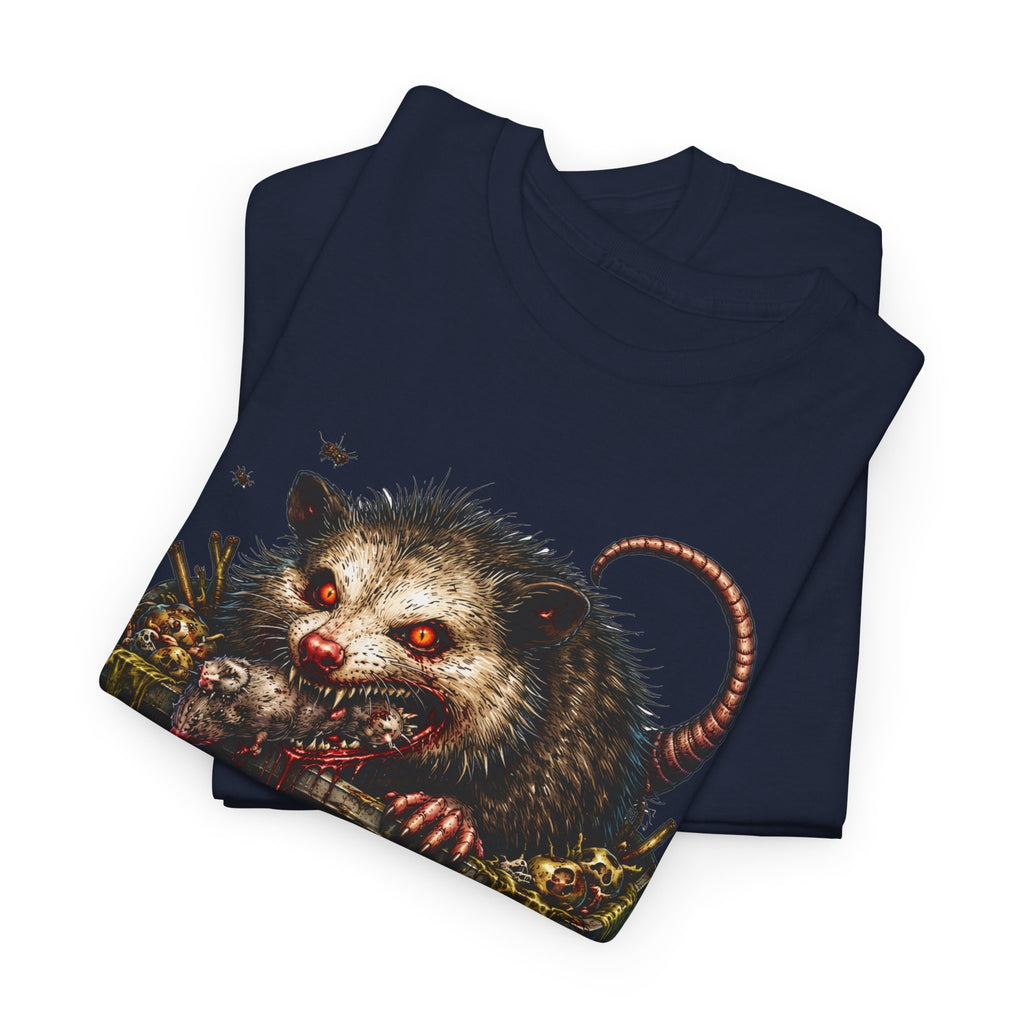 Opossum Trash Cult Tee — Vintage Grunge Wildlife Graphic T-Shirt