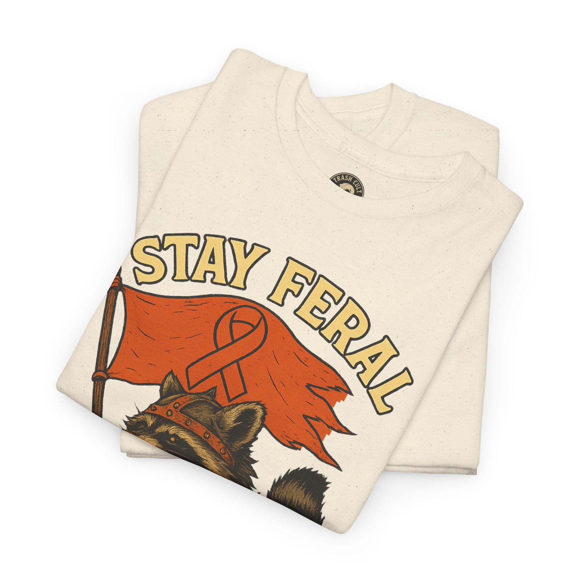 Stay Feral Fight MS Raccoon warrior shirt