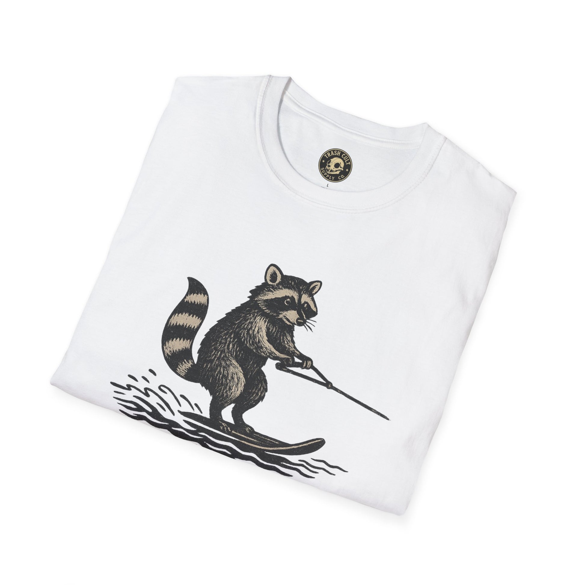Feral Water Skiing Raccoon Vintage Shirt – Trash Cult Supply Co. | Gildan 2000 Softstyle