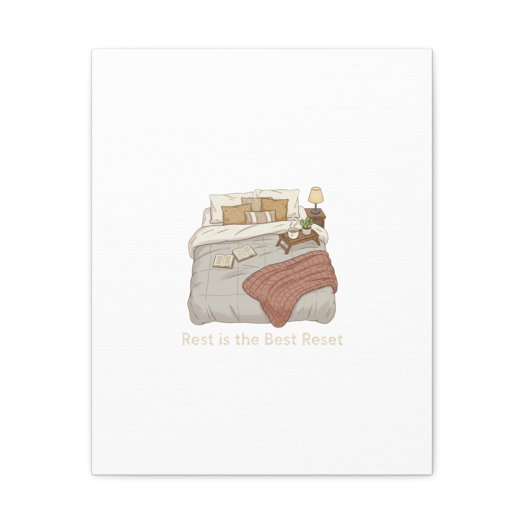 Rest is the Best Reset Canvas | sleepy humor, restful vibes