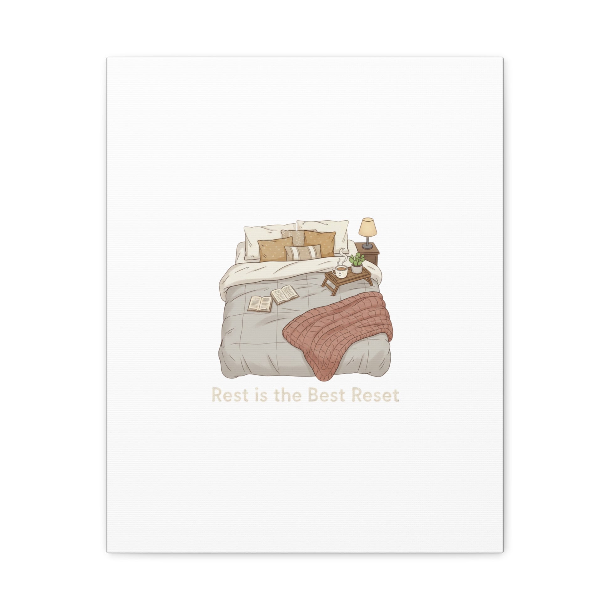 Rest is the Best Reset Canvas | sleepy humor, restful vibes