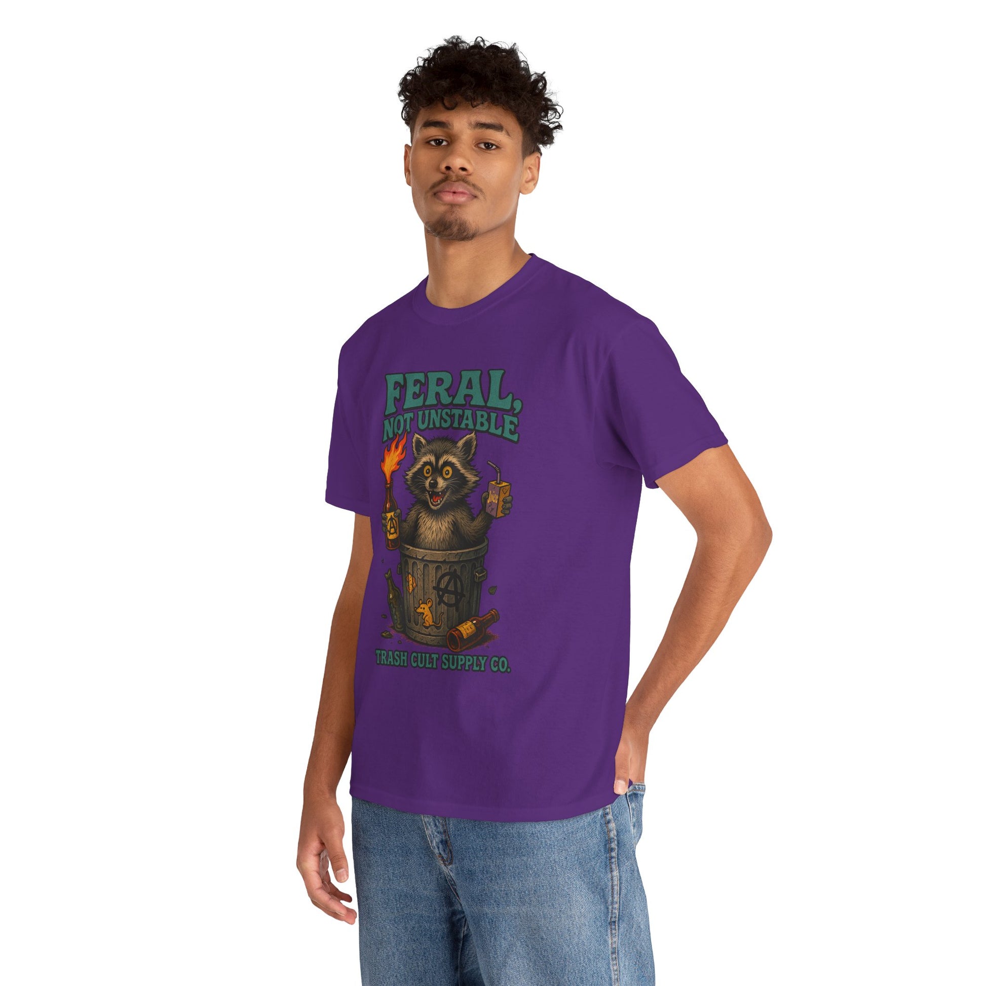Feral Not Unstable Tee, Streetwear Tee, Graphic Shirt, Funny T-Shirt, Humor Clothing, Unique Gift