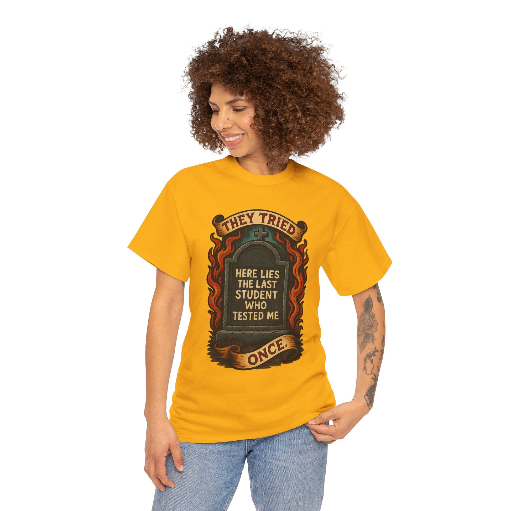 Funny Student Tribute Tee, Unisex Graphic Shirt, Back to School Apparel, Graduation Gift, Teacher Humor Clothing