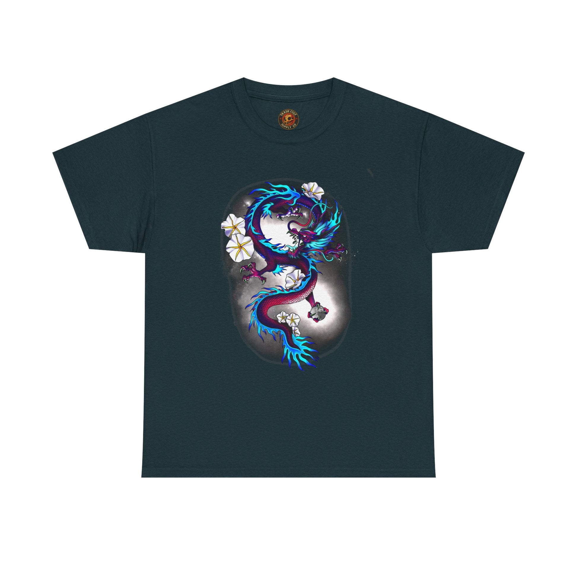 Electric Dragon Tattoo T-Shirt – Lara Davenport x Trash Cult Supply Co. Collab (Gildan 5000)