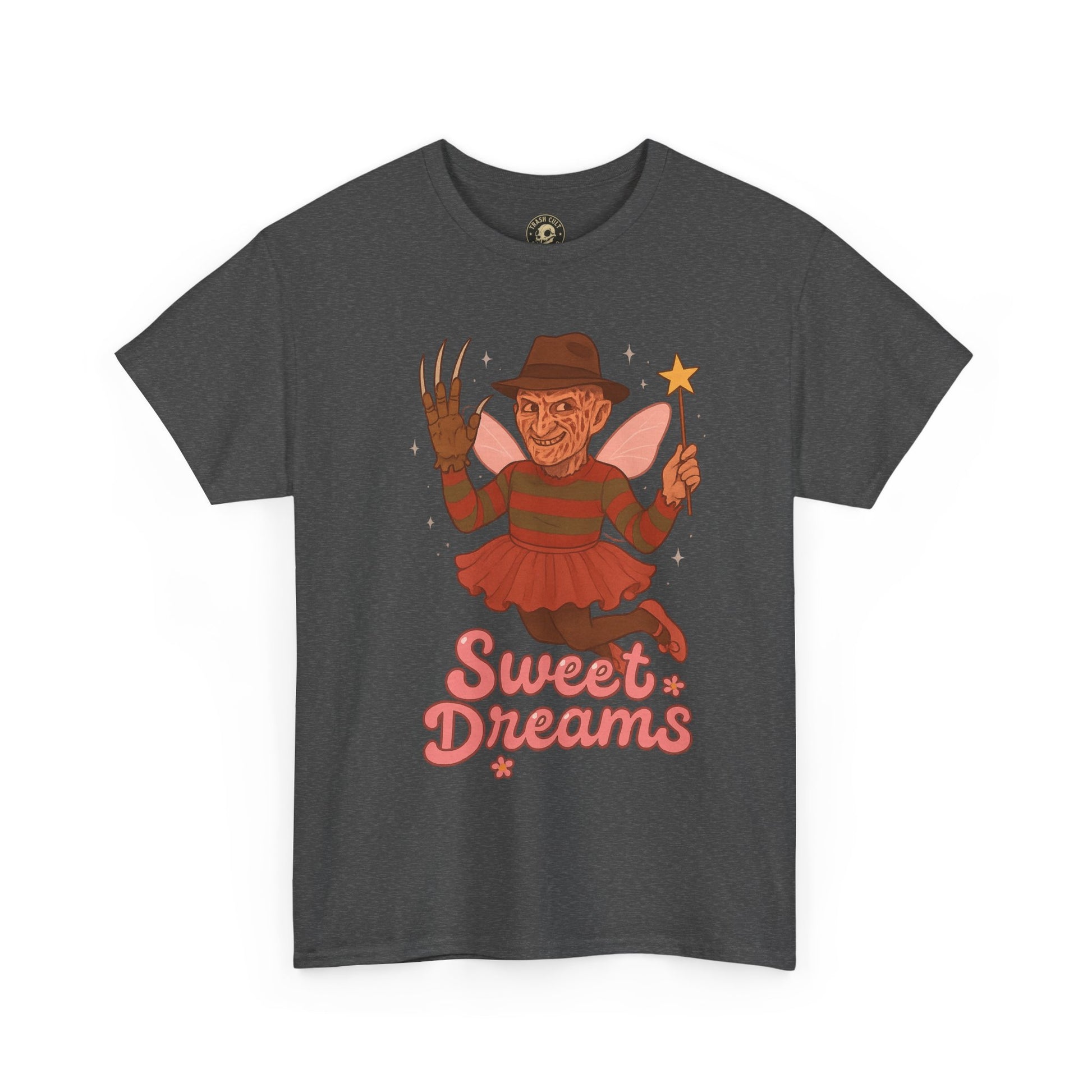 Freddy Krueger Fairy “Sweet Dreams” Funny Horror Parody T-Shirt – Gildan 5000