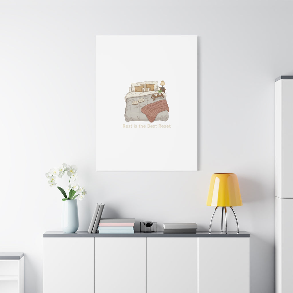 Rest is the Best Reset Canvas | sleepy humor, restful vibes