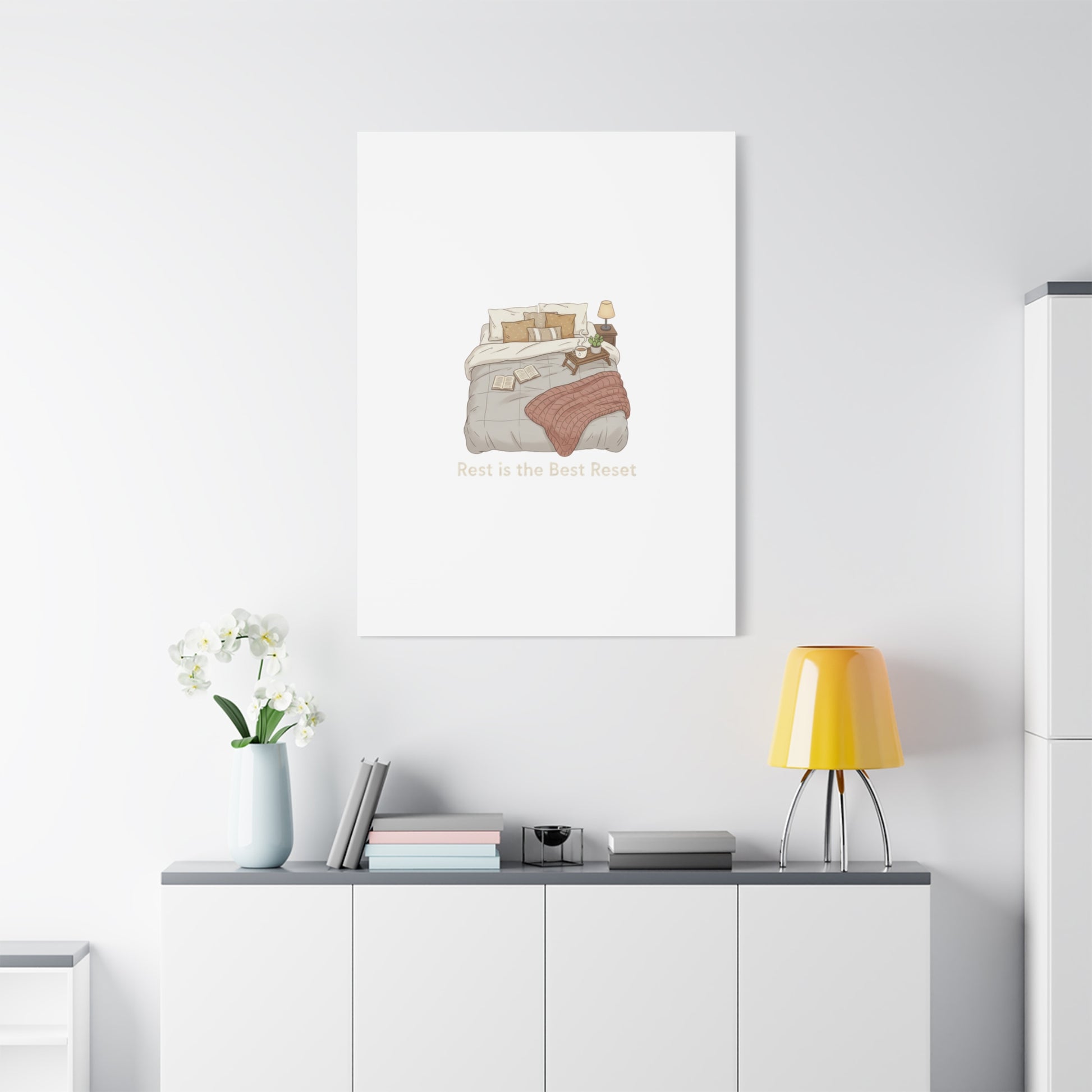 Rest is the Best Reset Canvas | sleepy humor, restful vibes