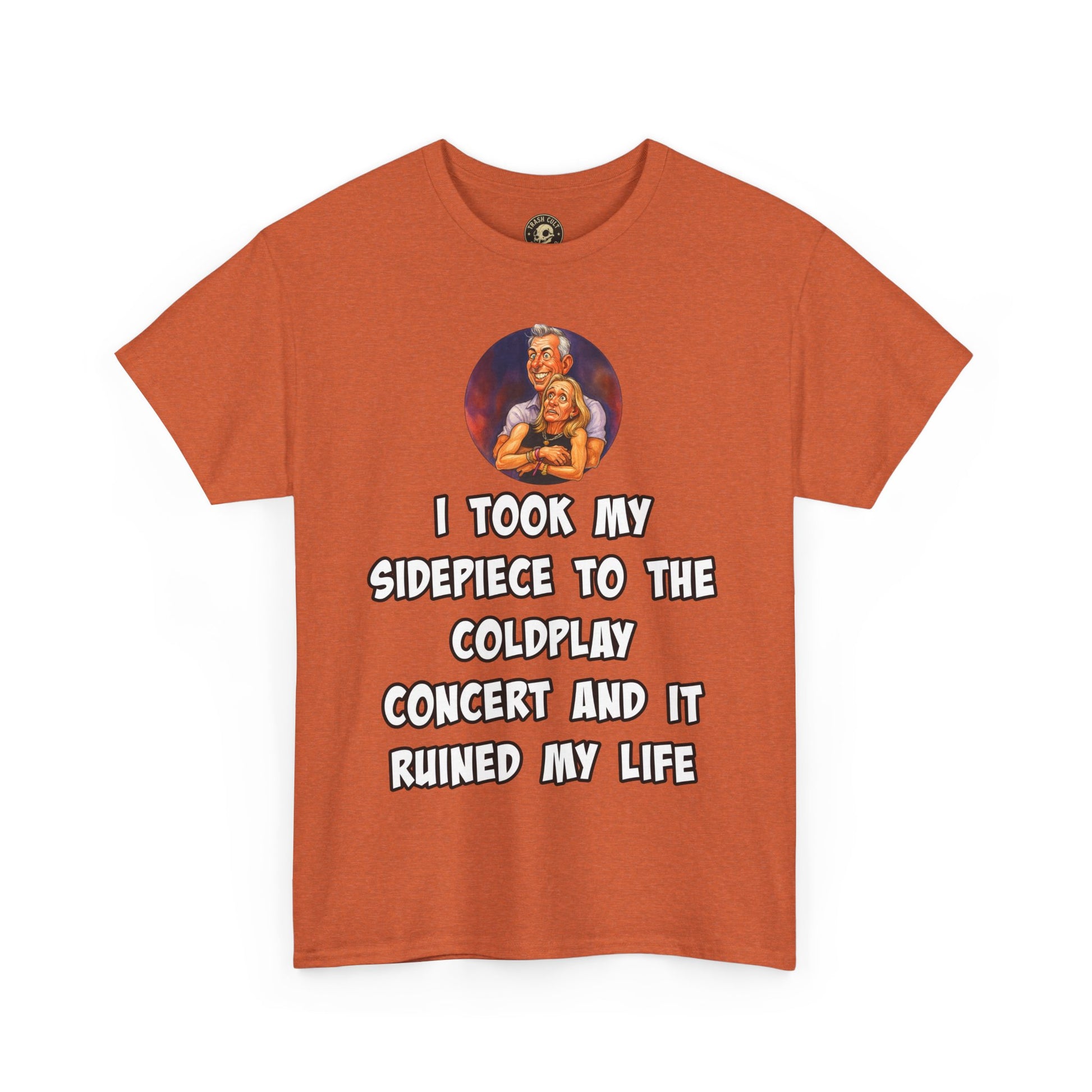 Funny CEO Concert Shirt – “I Took My Sidepiece to the Coldplay Concert” Meme Tee – Gildan 5000