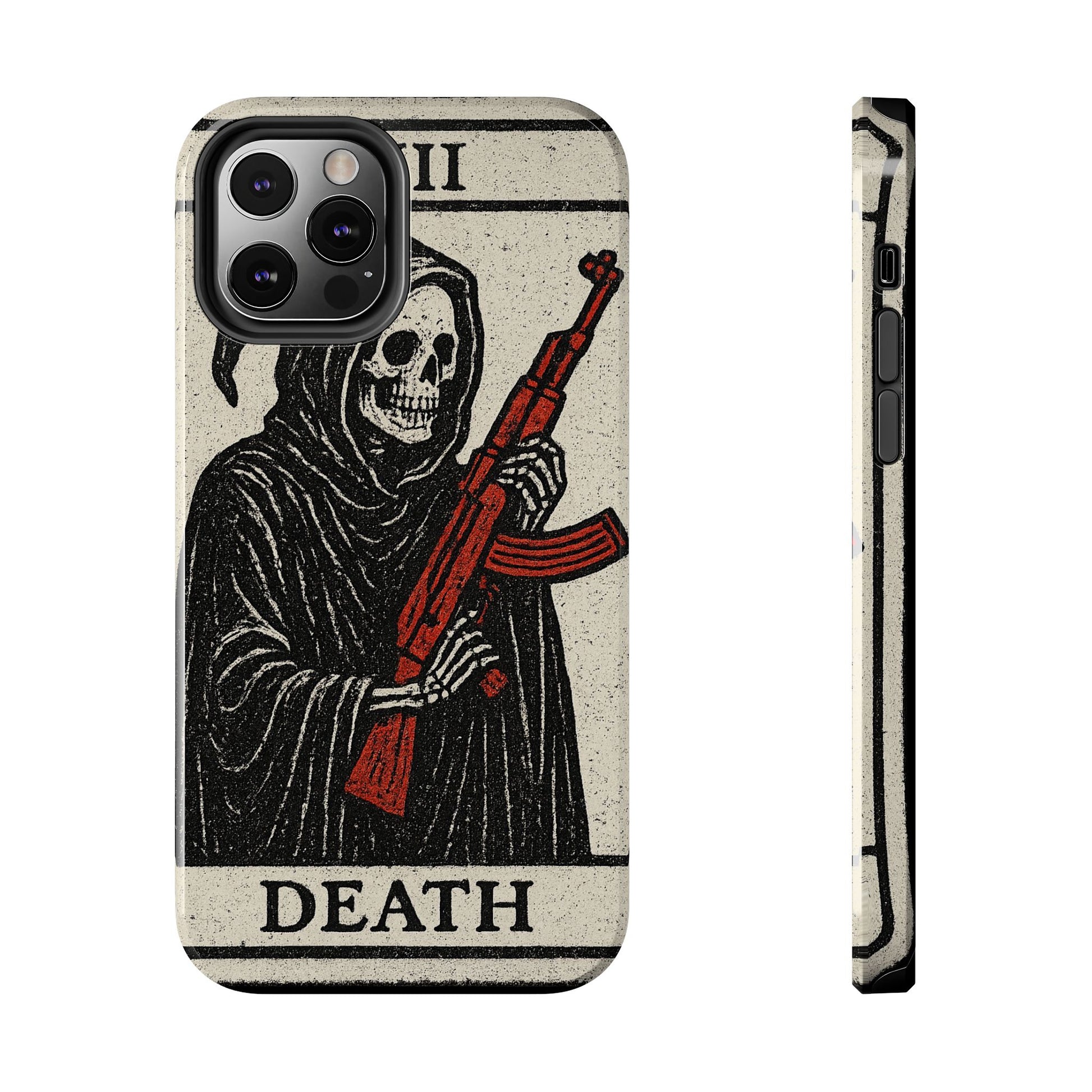 Grim Reaper Phone Case, Tough Phone Case for Gamers, Unique Smartphone Accessories, Halloween Decor, Death-Inspired Gift