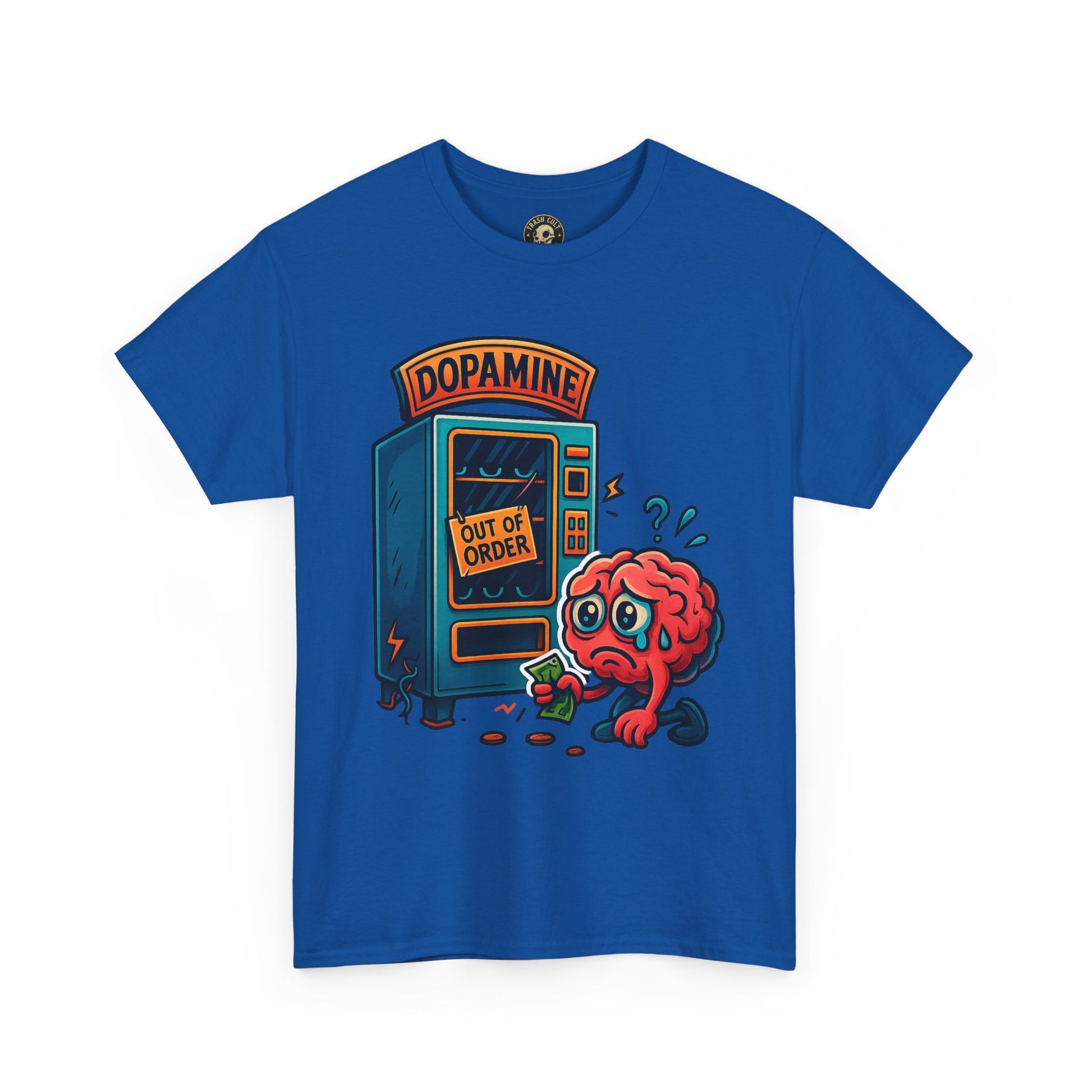 Dopamine Out of Order T-Shirt – Funny Quirky Mental Health Tee | Unisex Cotton Graphic Shirt