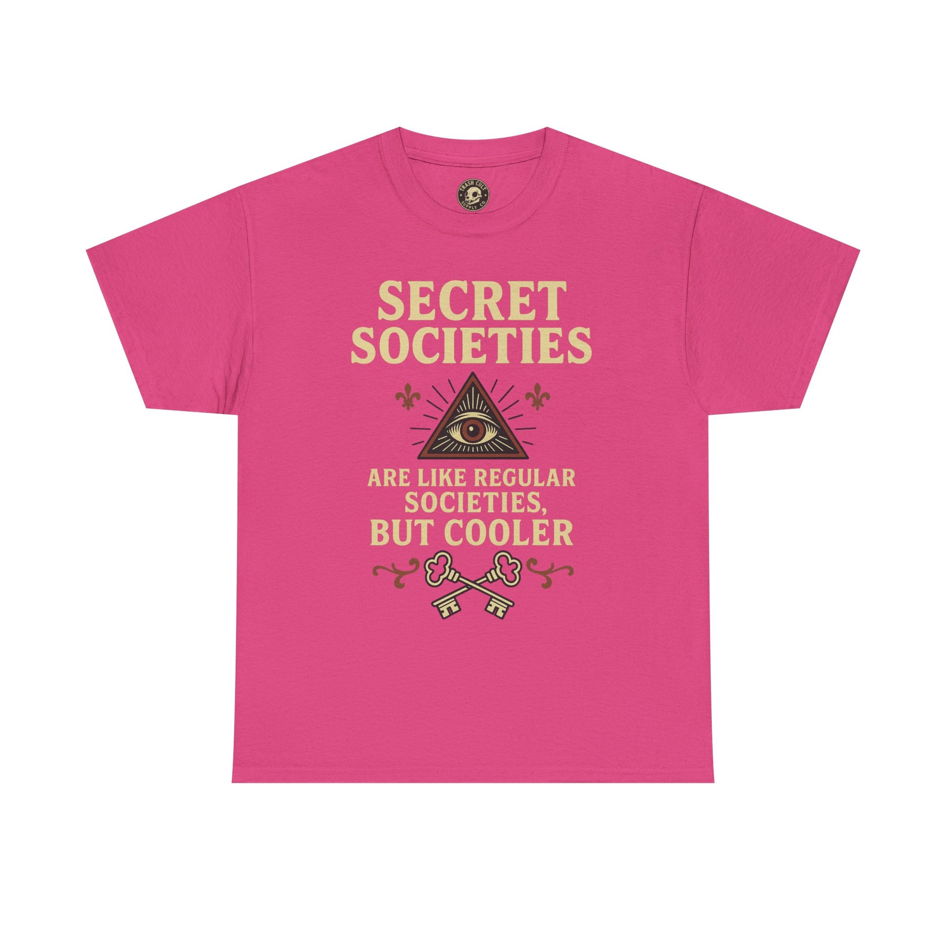 Secret Societies Shirt – Illuminati Eye Graphic Tee – Gildan 5000 Soft Cotton – Trash Cult Vintage Design