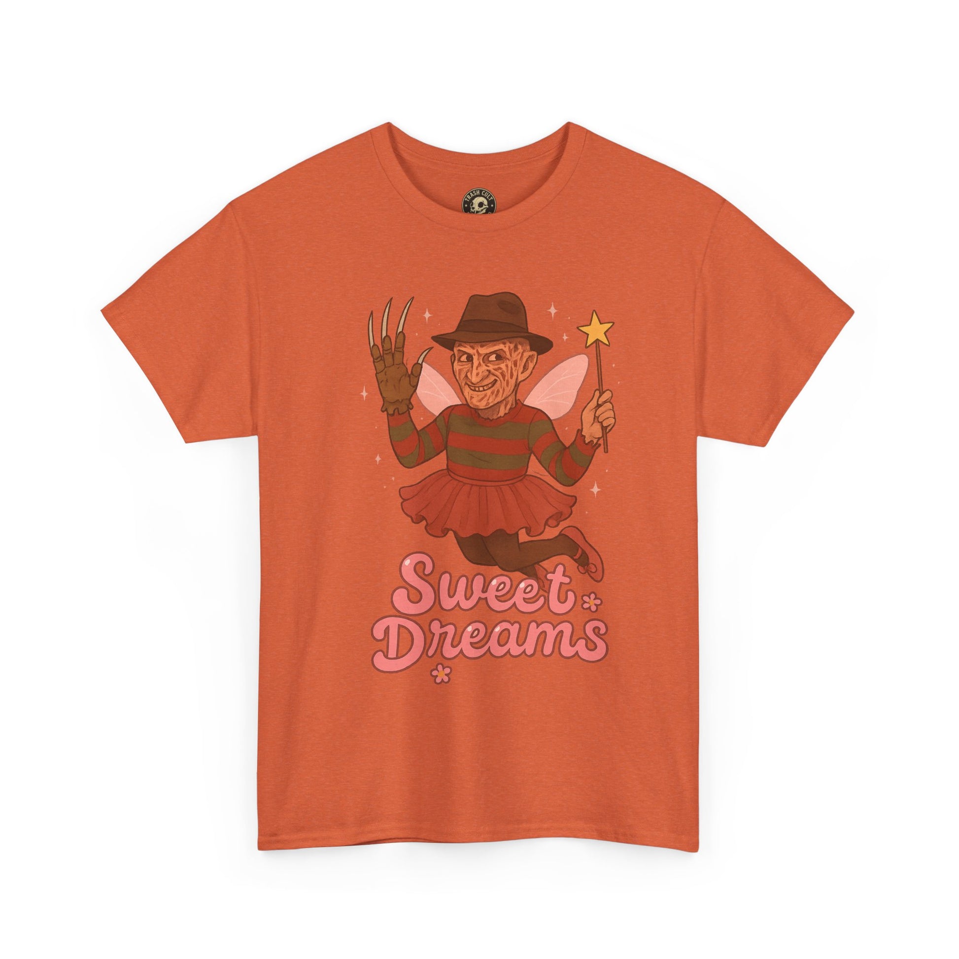 Freddy Krueger Fairy “Sweet Dreams” Funny Horror Parody T-Shirt – Gildan 5000