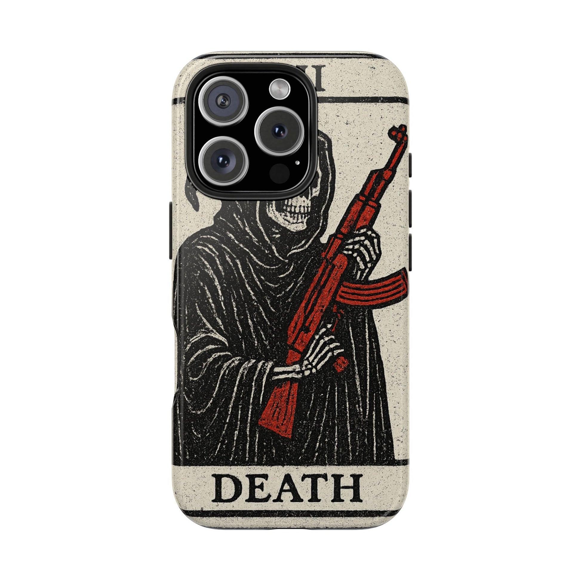 Grim Reaper Phone Case, Tough Phone Case for Gamers, Unique Smartphone Accessories, Halloween Decor, Death-Inspired Gift