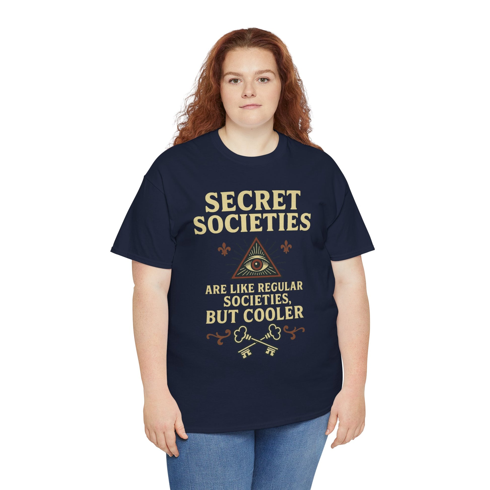 Secret Societies Shirt – Illuminati Eye Graphic Tee – Gildan 5000 Soft Cotton – Trash Cult Vintage Design