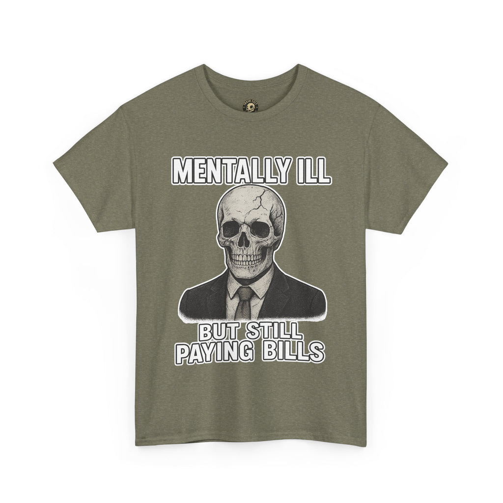 Mental Health Awareness Tee, Unisex Skull Shirt, Funny Graphic Tee, Quirky Casual Wear, Gifts for Friends, Halloween Apparel