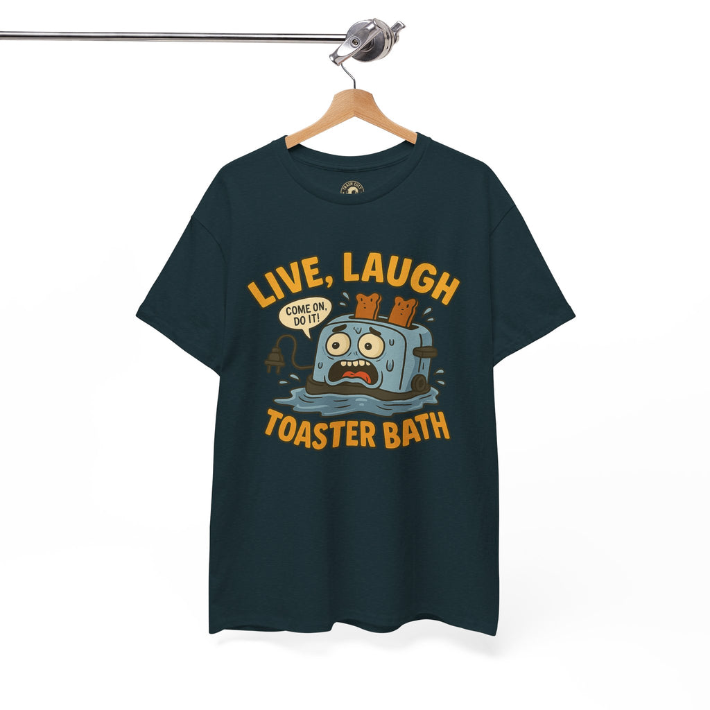 Funny Toaster Bath Tee, Humorous Unisex Shirt, Gift for Friends, Lightweight Cotton Tee, Birthday Party Outfit