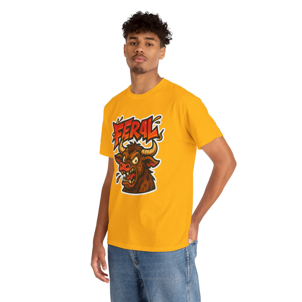 Feral Graphic Tee, Unisex T-Shirt for Animal Lovers, Casual Wear, Birthday Gift, Unique Design, Everyday Style