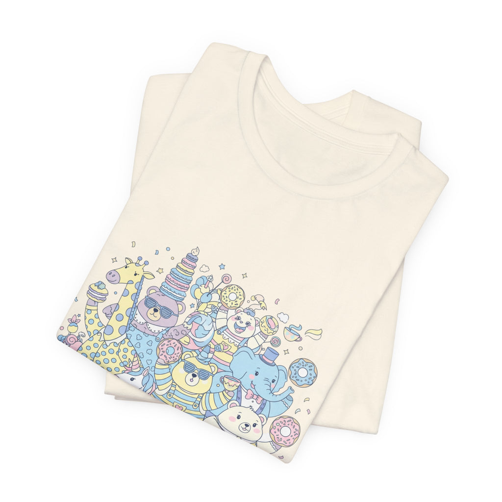 Chaotic Kawaii Tiny Monster Tee, absurd cute pastel whimsical weird