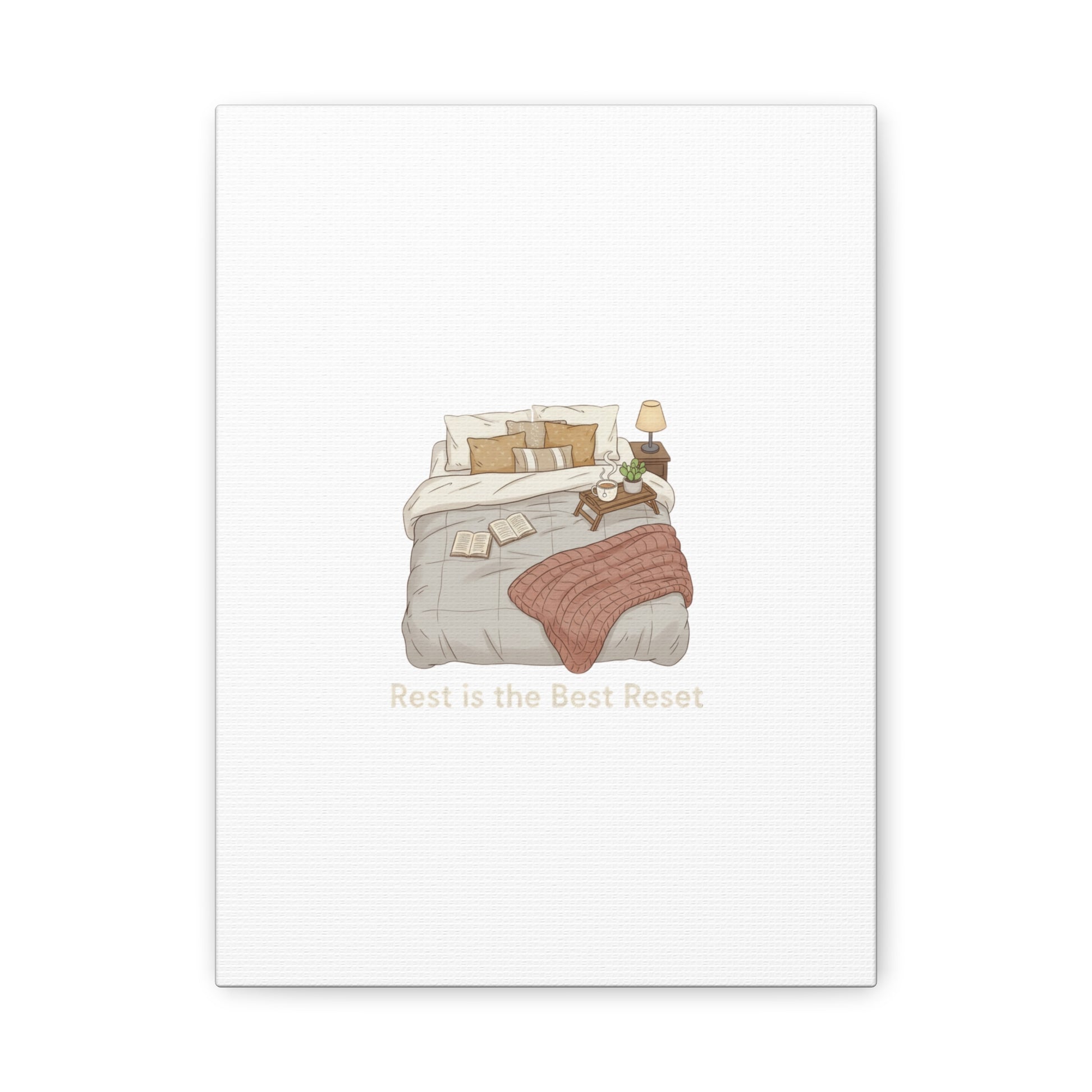 Rest is the Best Reset Canvas | sleepy humor, restful vibes