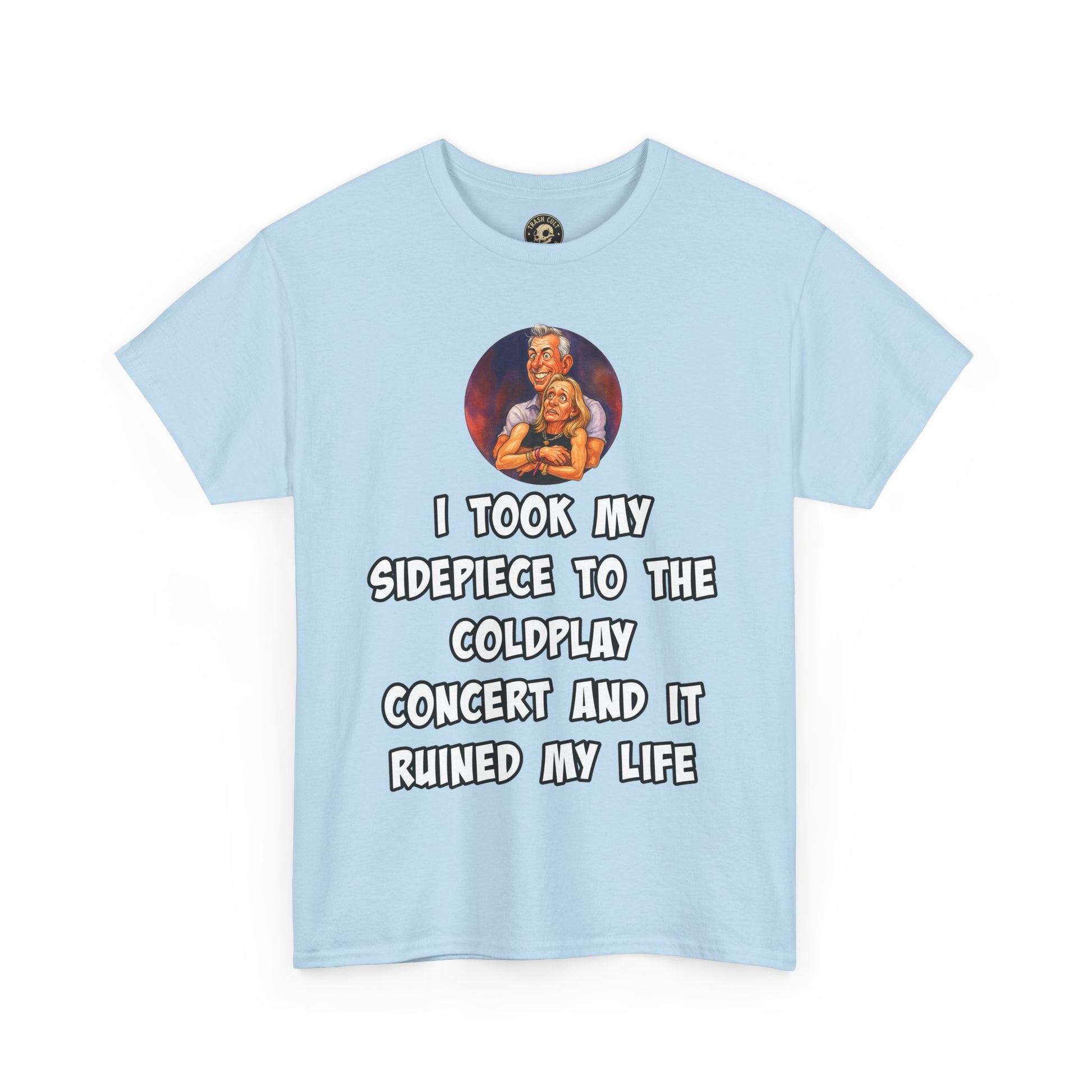 Funny CEO Concert Shirt – “I Took My Sidepiece to the Coldplay Concert” Meme Tee – Gildan 5000