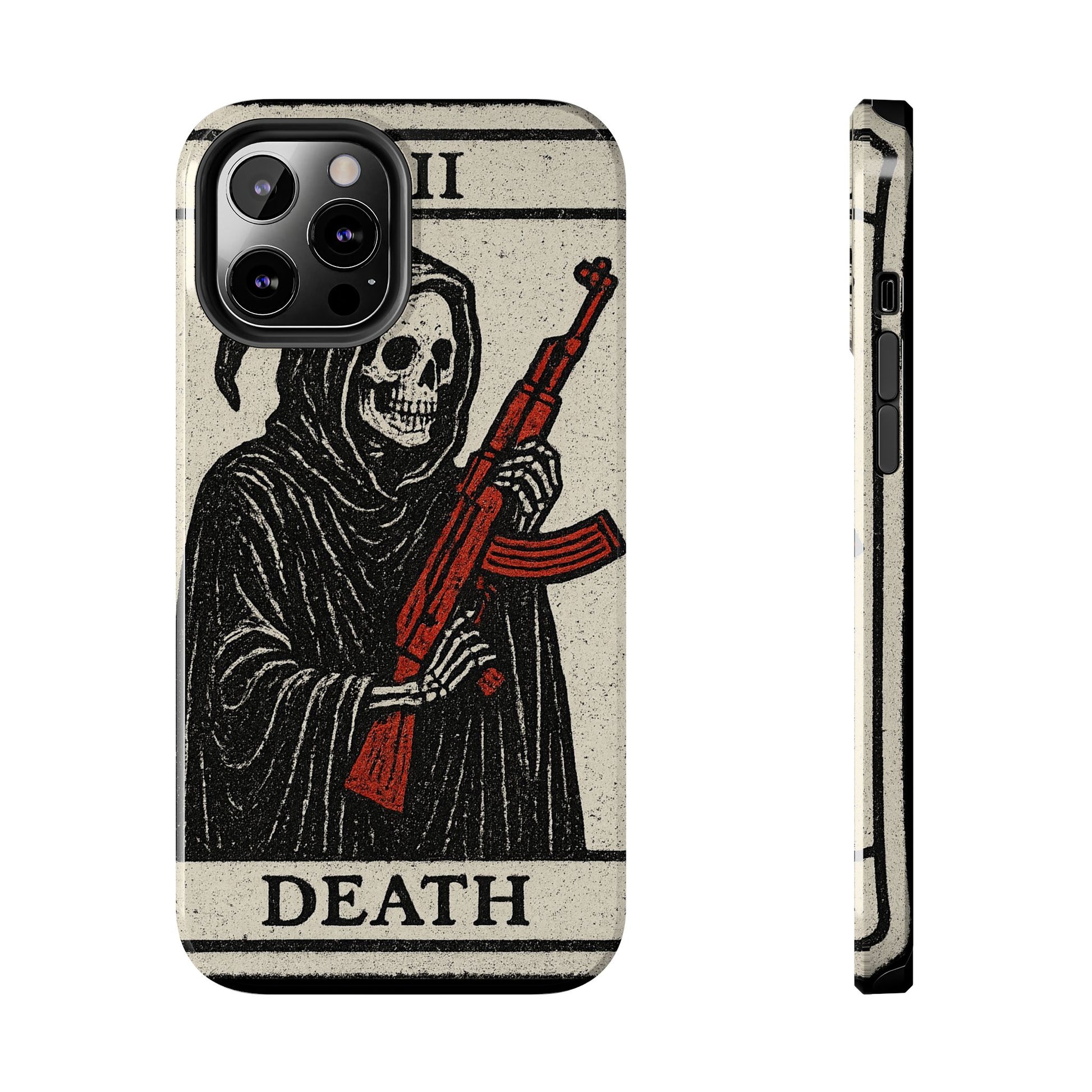 Grim Reaper Phone Case, Tough Phone Case for Gamers, Unique Smartphone Accessories, Halloween Decor, Death-Inspired Gift