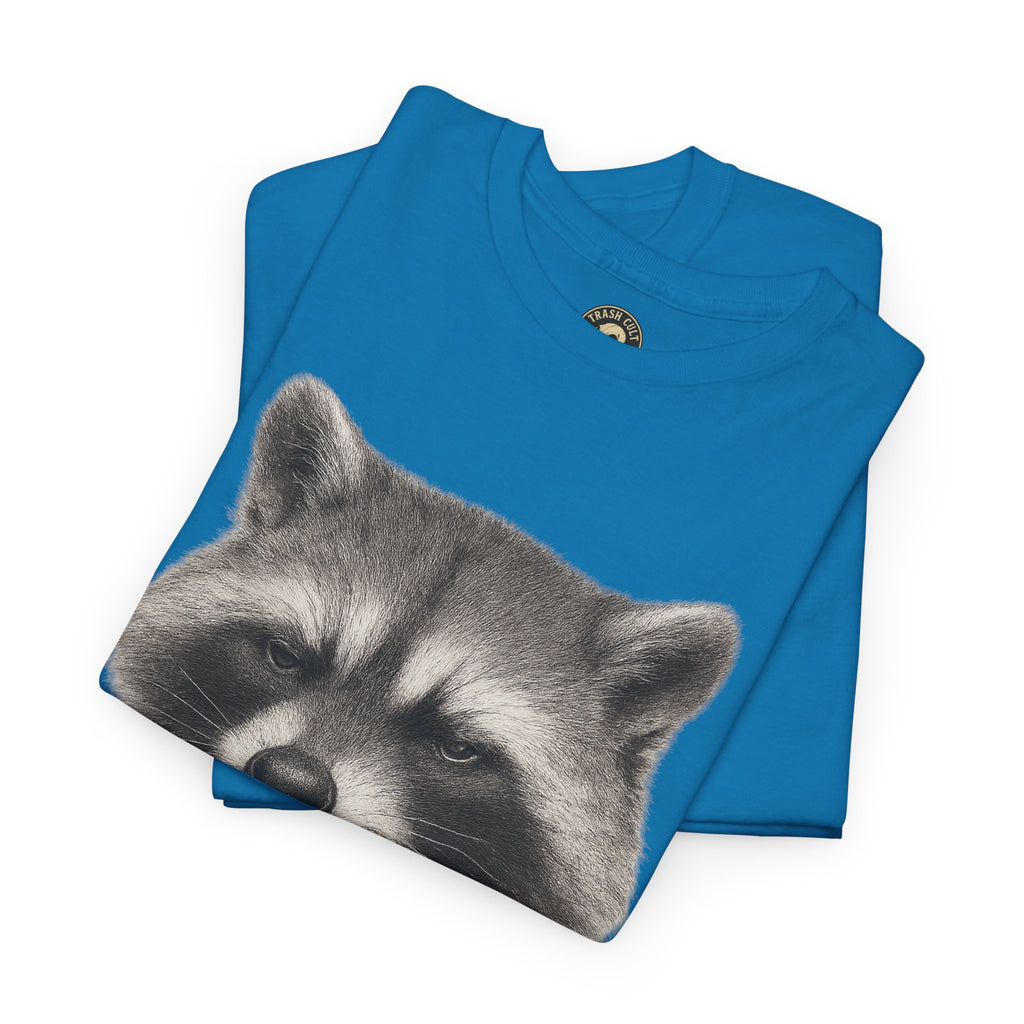 Dirty Harry Raccoon Halftone Shirt – Soft Grit Aesthetic, Smoking Trash Panda Graphic Tee