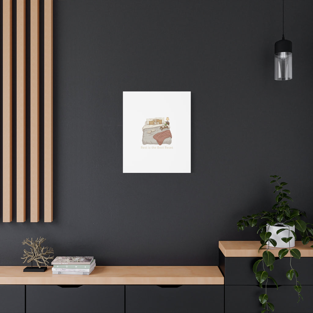 Rest is the Best Reset Canvas | sleepy humor, restful vibes