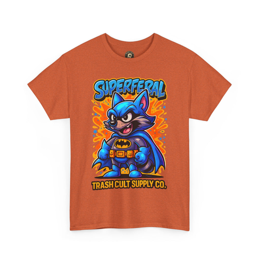 SuperFeral Raccoon Graffiti Shirt – Bold New School Superhero Streetwear | Trash Cult Supply Co
