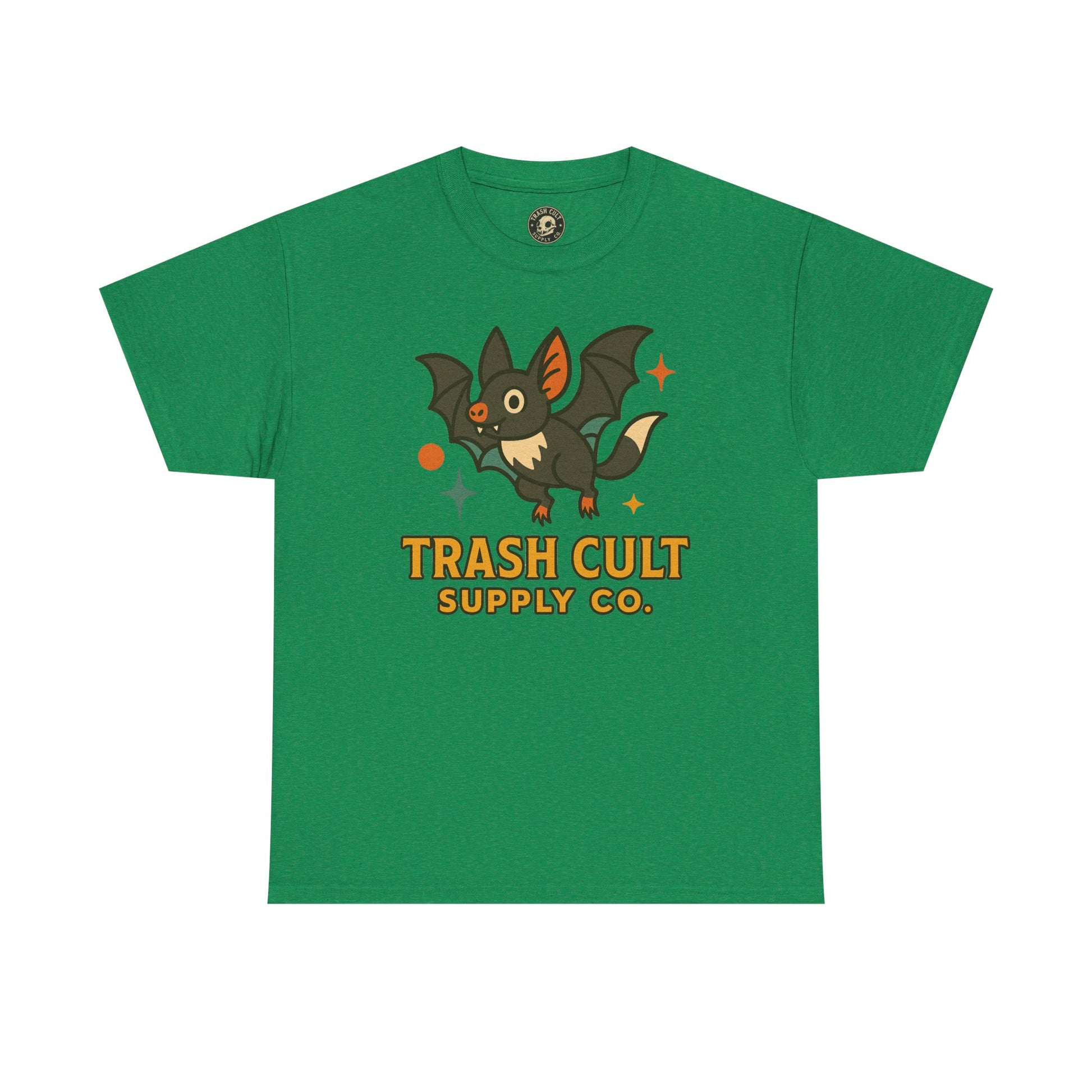 Trash Cult Supply Co. Unisex Heavy Cotton Tee - Fun Graphic Tee for Casual Wear, Perfect Gift for Bat Lovers, Halloween T-Shirt, [...]
