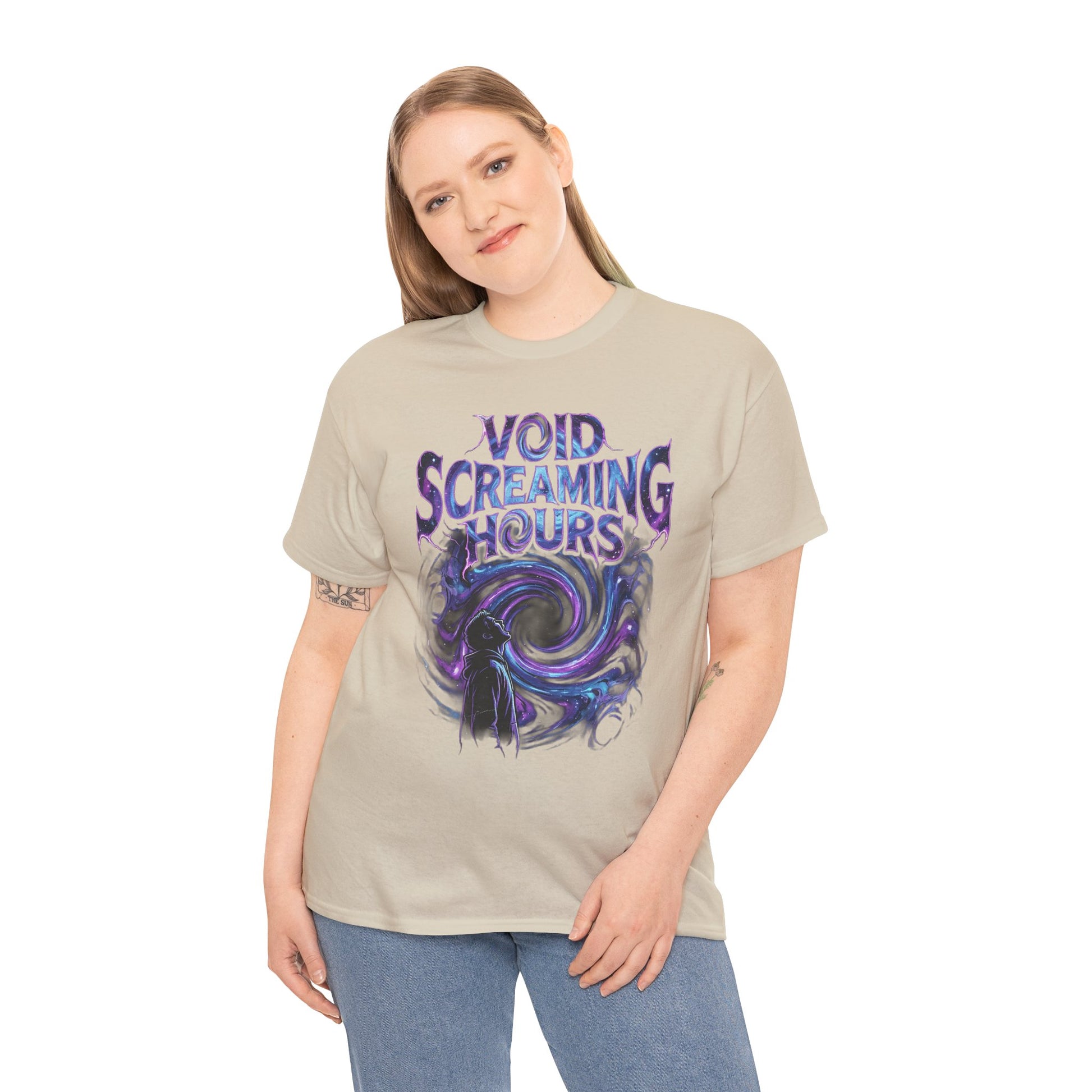 Void Screaming Hours Tee — Gothic Cosmic Horror T‑Shirt