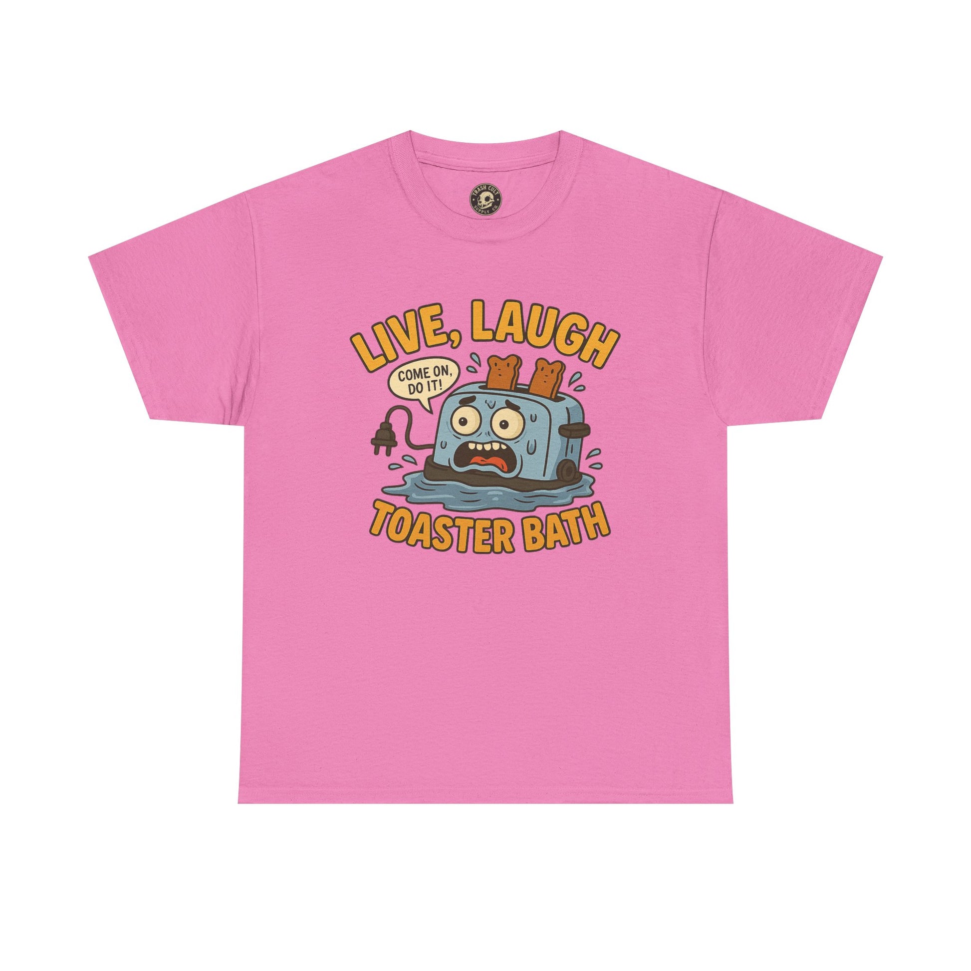 Funny Toaster Bath Tee, Humorous Unisex Shirt, Gift for Friends, Lightweight Cotton Tee, Birthday Party Outfit