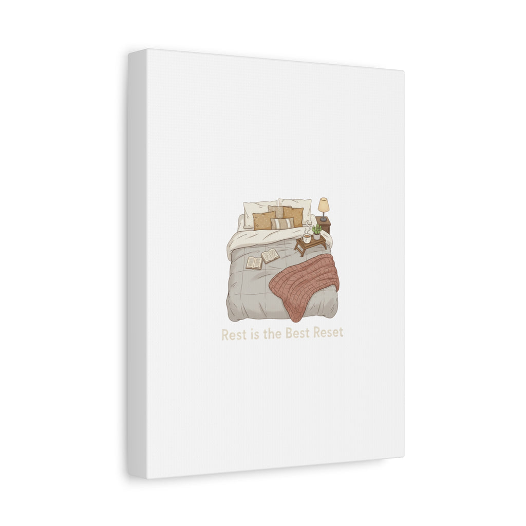 Rest is the Best Reset Canvas | sleepy humor, restful vibes