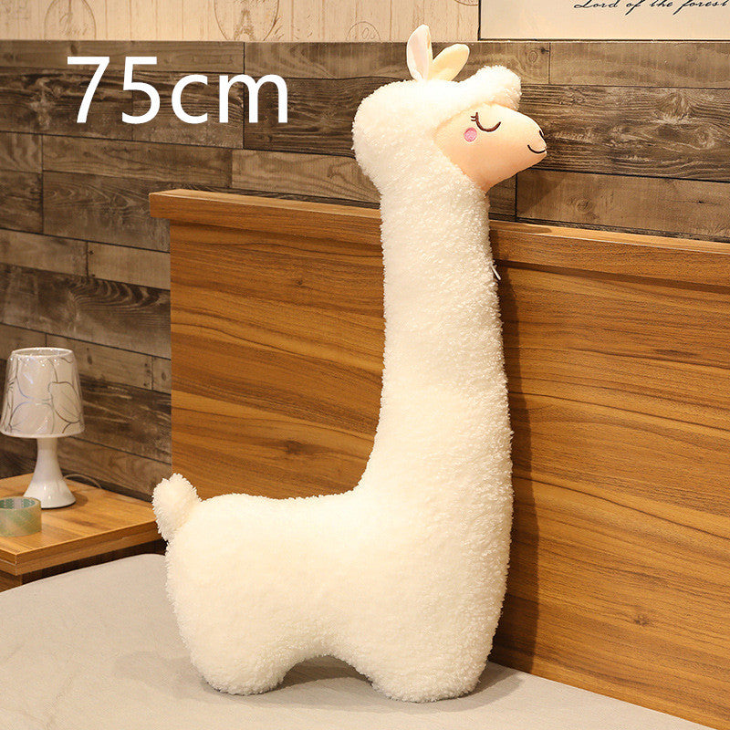 Giant Alpaca Body Pillow – 1M & 1.3M Soft Plush Hugging Doll – Detachable & Washable Stuffed Animal for Adults & Teens