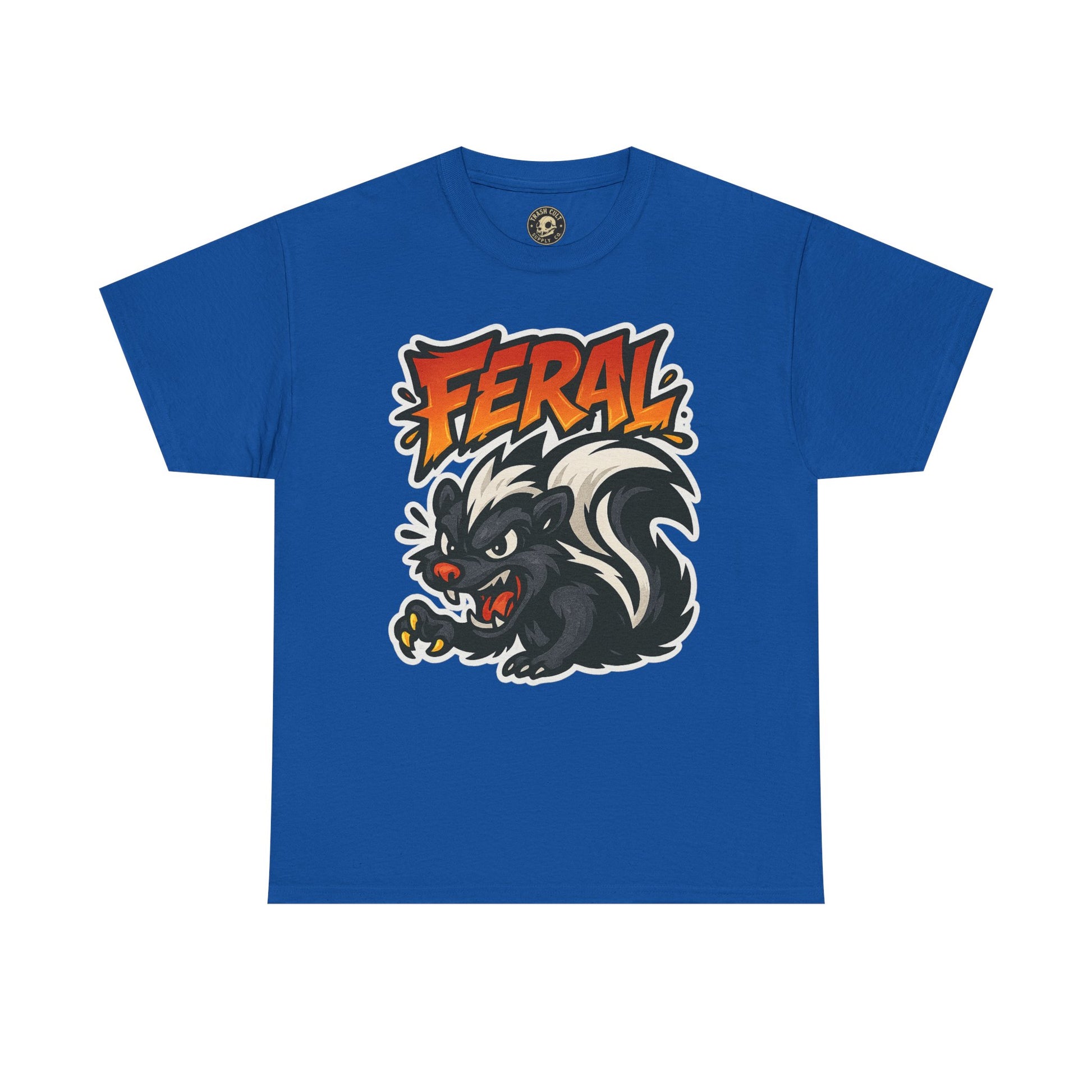 Feral  Skunk Graphic Tee, Cool T-Shirt, Streetwear Style, Unique Gift, Animal Lover Apparel, Fun Casual Wear