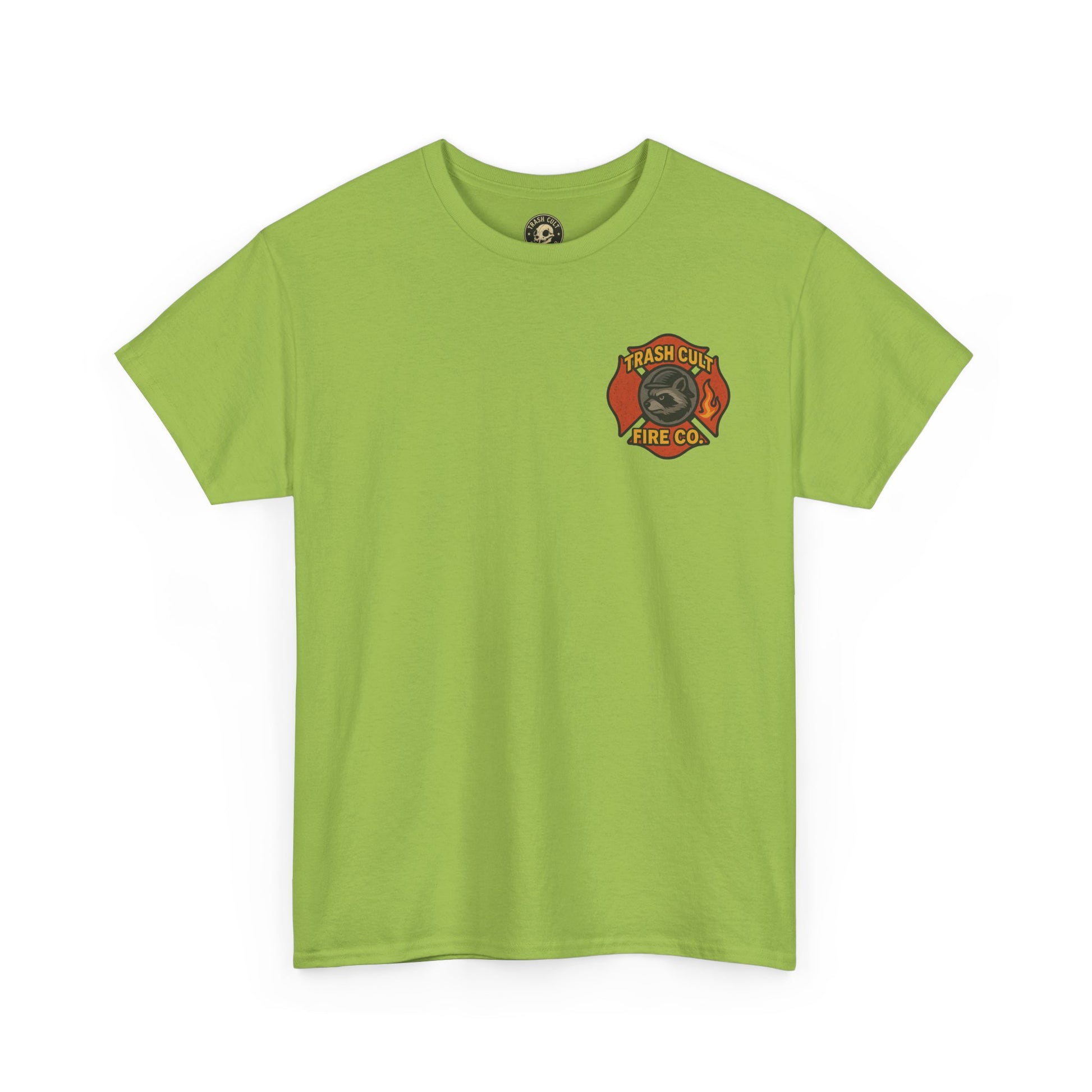 Trash Cult Fire Co. Unisex Tee - Quirky Raccoon Design, Fun Gift, Casual Wear, Firefighter Humor, Unique Apparel