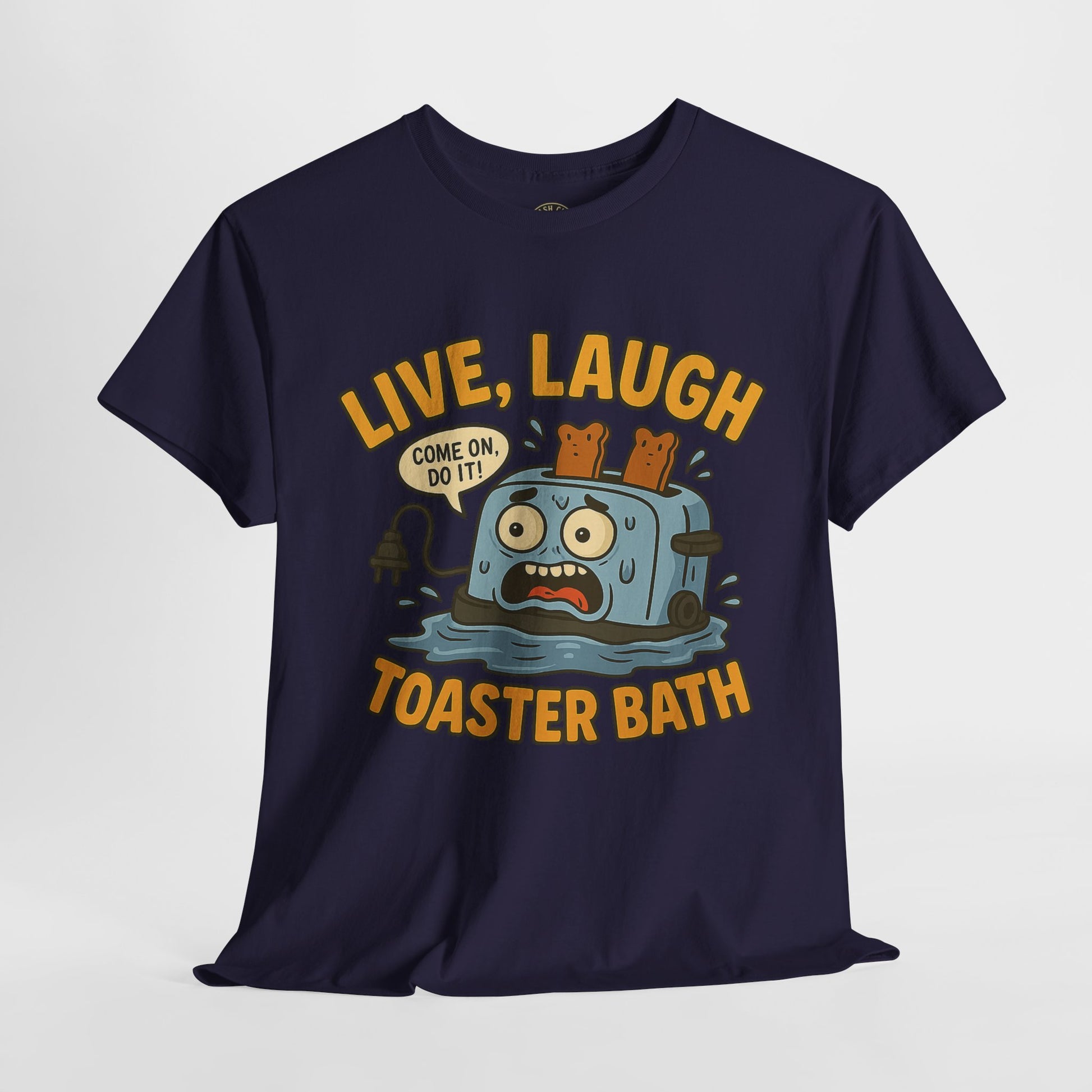 Funny Toaster Bath Tee, Humorous Unisex Shirt, Gift for Friends, Lightweight Cotton Tee, Birthday Party Outfit