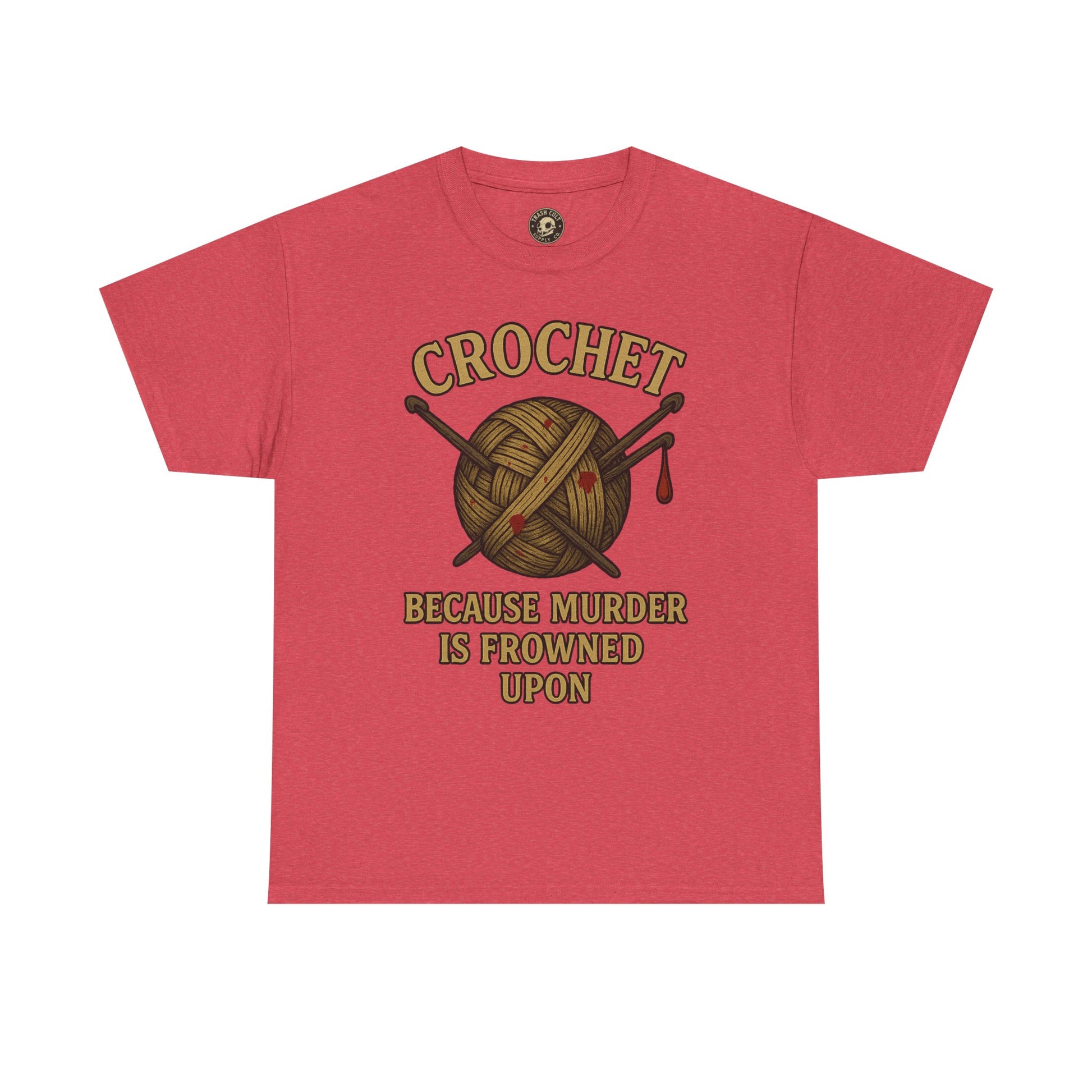 Crochet Humor Tee - Perfect for Crafters, Knitters, and Yarn Lovers - Gifts for Birthdays, Christmas, Craft Parties, and More