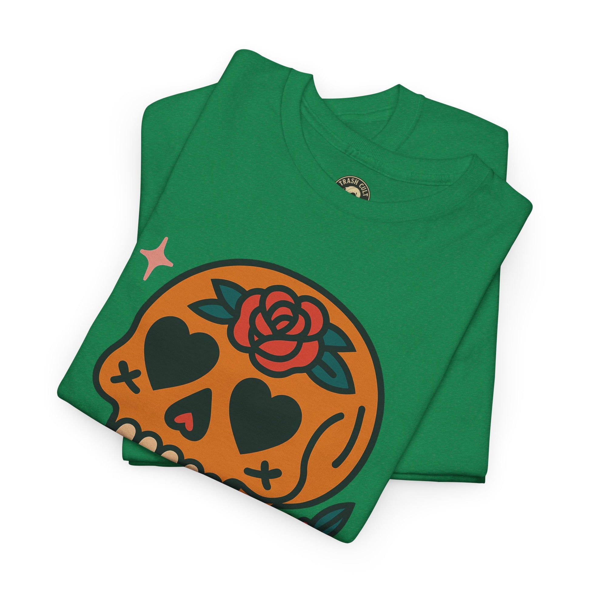 Sugar Skull T-Shirt – Trash Cult Supply Co. – Gildan 5000 Heavy Cotton Tee