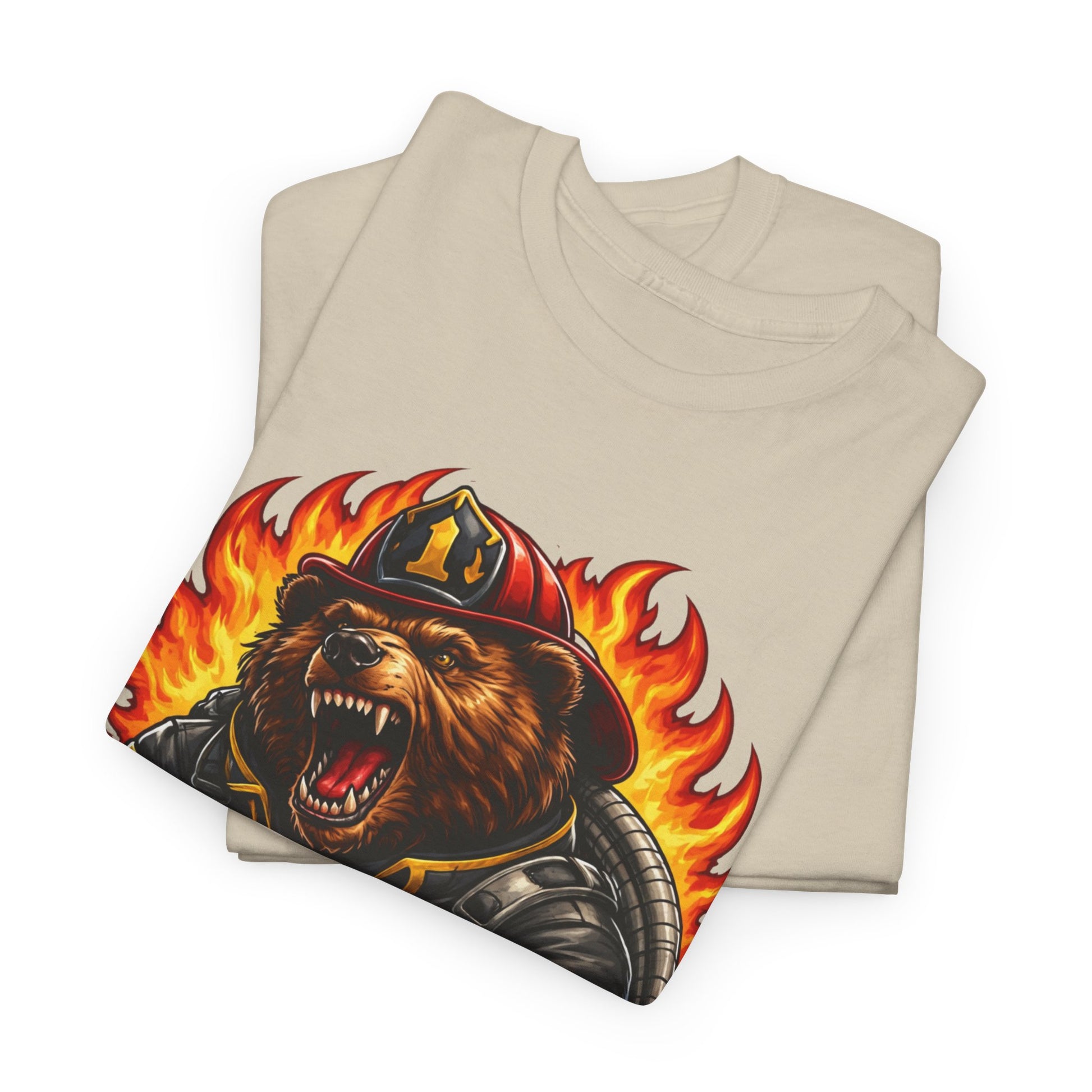 Firefighter Bear T-Shirt – Brave Fireman Graphic Tee