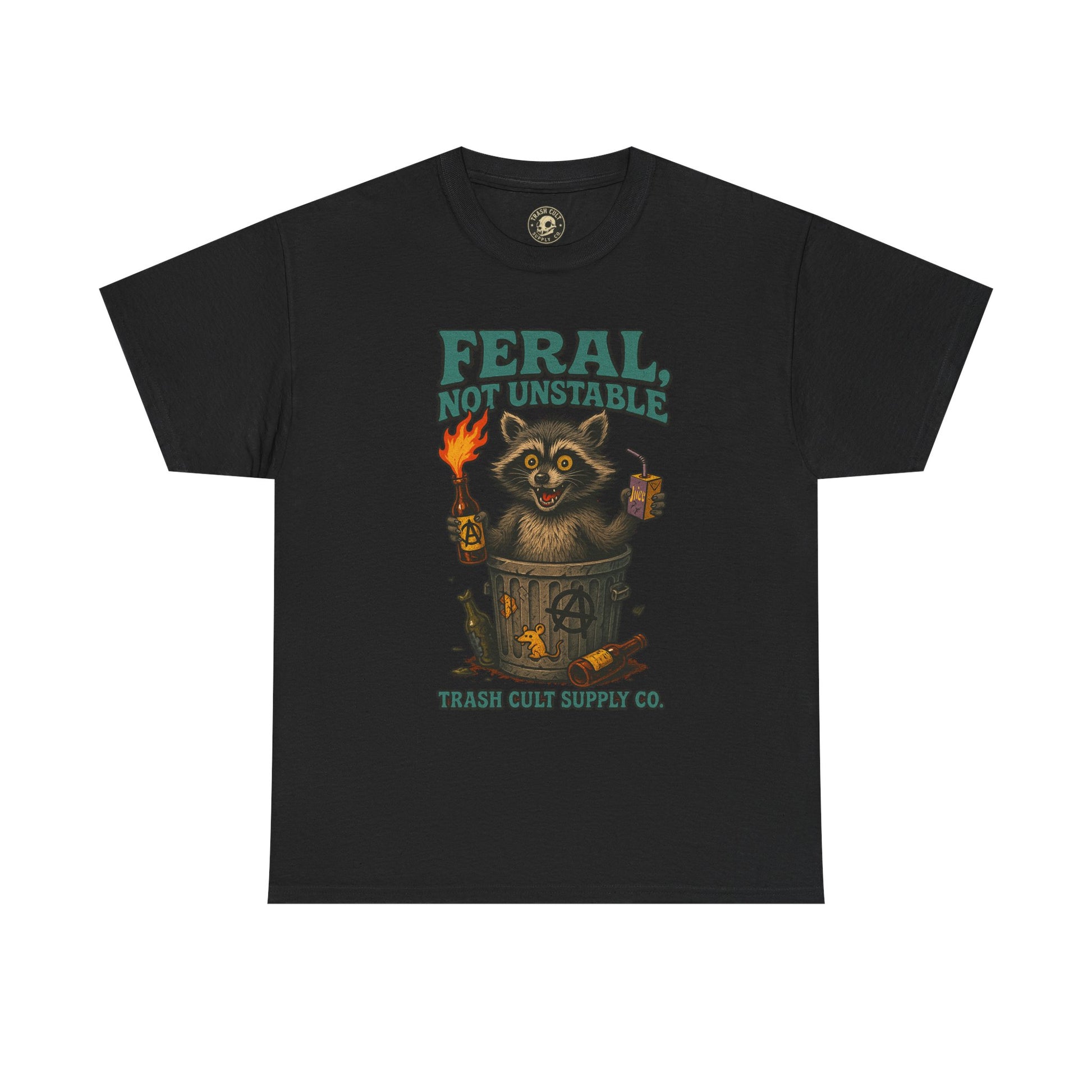 Feral Not Unstable Tee, Streetwear Tee, Graphic Shirt, Funny T-Shirt, Humor Clothing, Unique Gift
