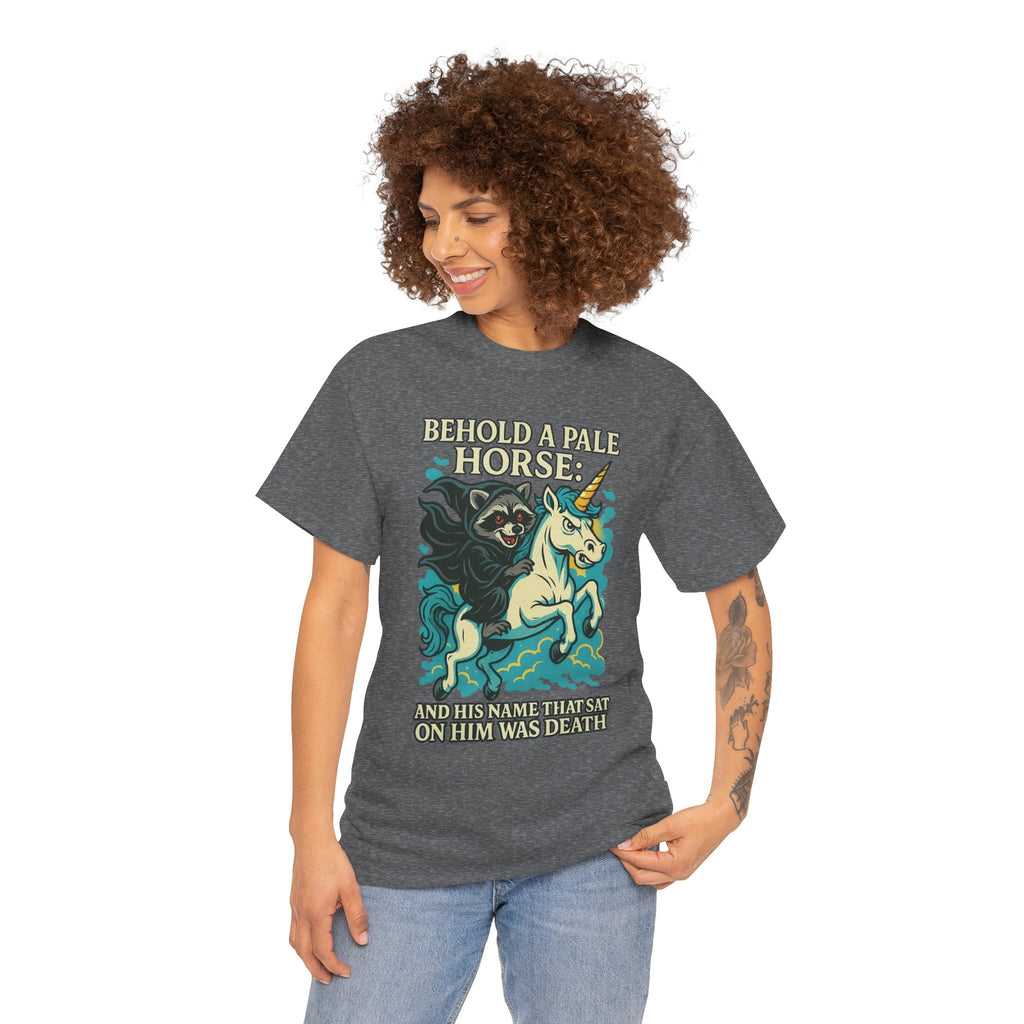 Behold a Pale Horse – Raccoon of Death Shirt | Gildan 5000 Unisex Tee