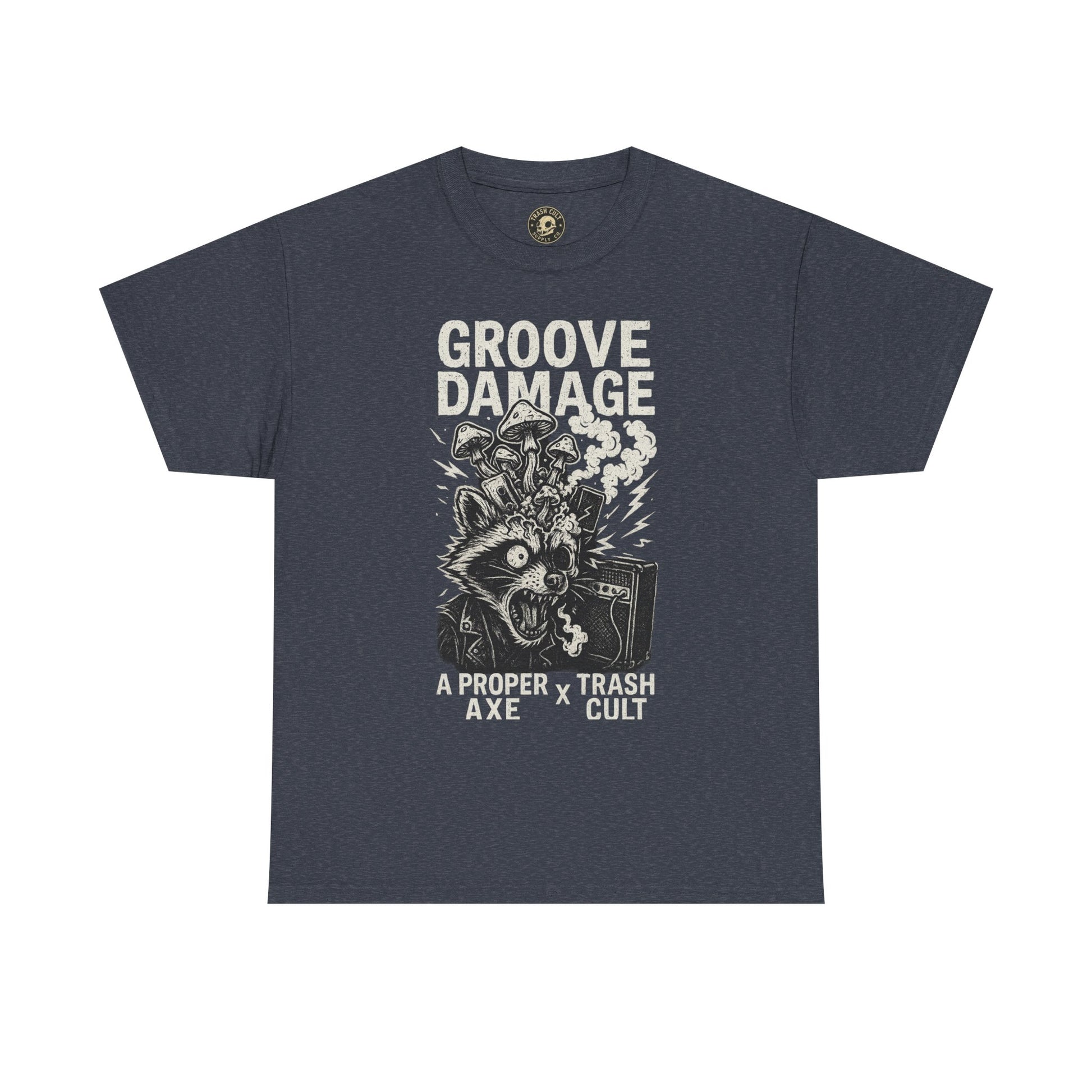 Groove Damage T-Shirt – A Proper Axe x Trash Cult Collab – Stoner Groove Punk Shirt