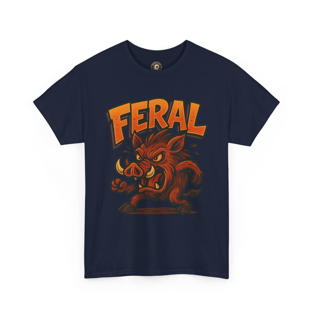 Feral Boar T-Shirt – Bold Unisex Animal Graphic Tee | Funny Cotton Shirt for Chaos Creatures