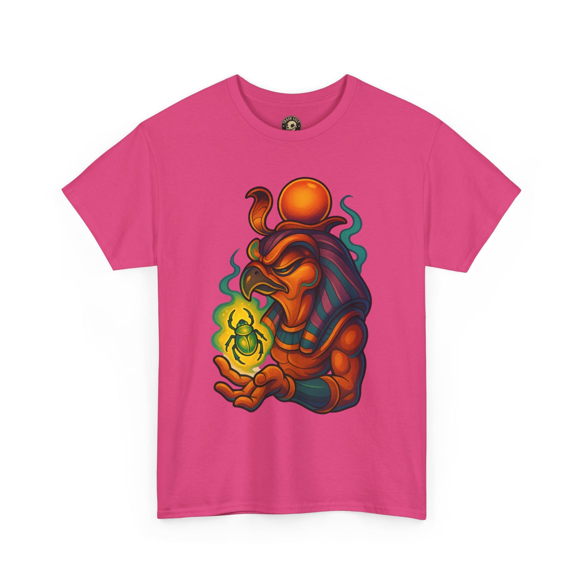 Mystical Guardian Unisex Heavy Cotton Tee, Graphic T-Shirt, Bohemian Style, Unique Fashion, Gift for Fans, Statement Tee