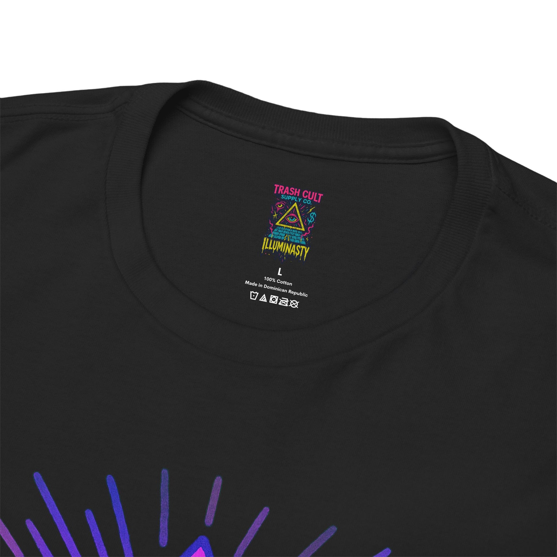 Don’t Trust Anyone – Limited Edition Neon All-Seeing Eye Tee | Gildan 5000 | Illuminasty Drop