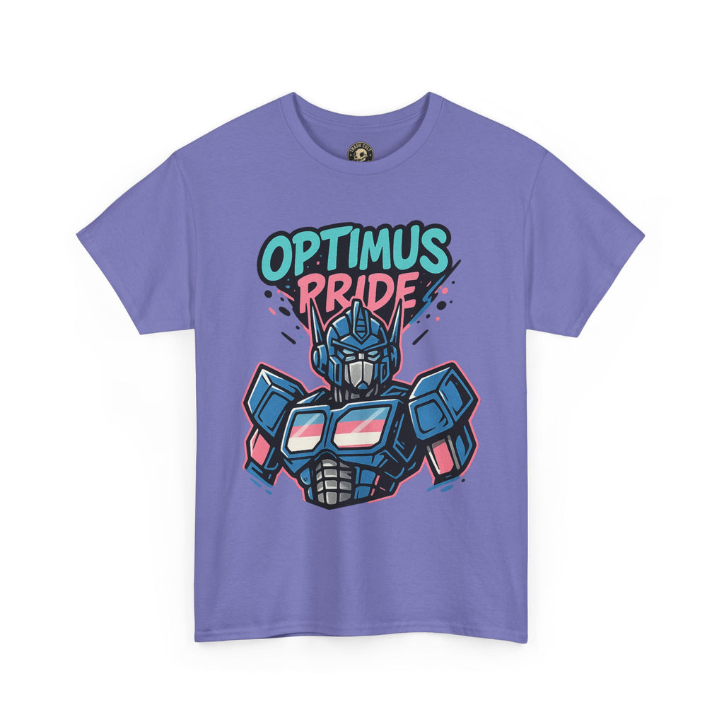 Optimus Pride T-Shirt – Trans Pride Robot Graphic Tee | Gildan 5000 Unisex Shirt
