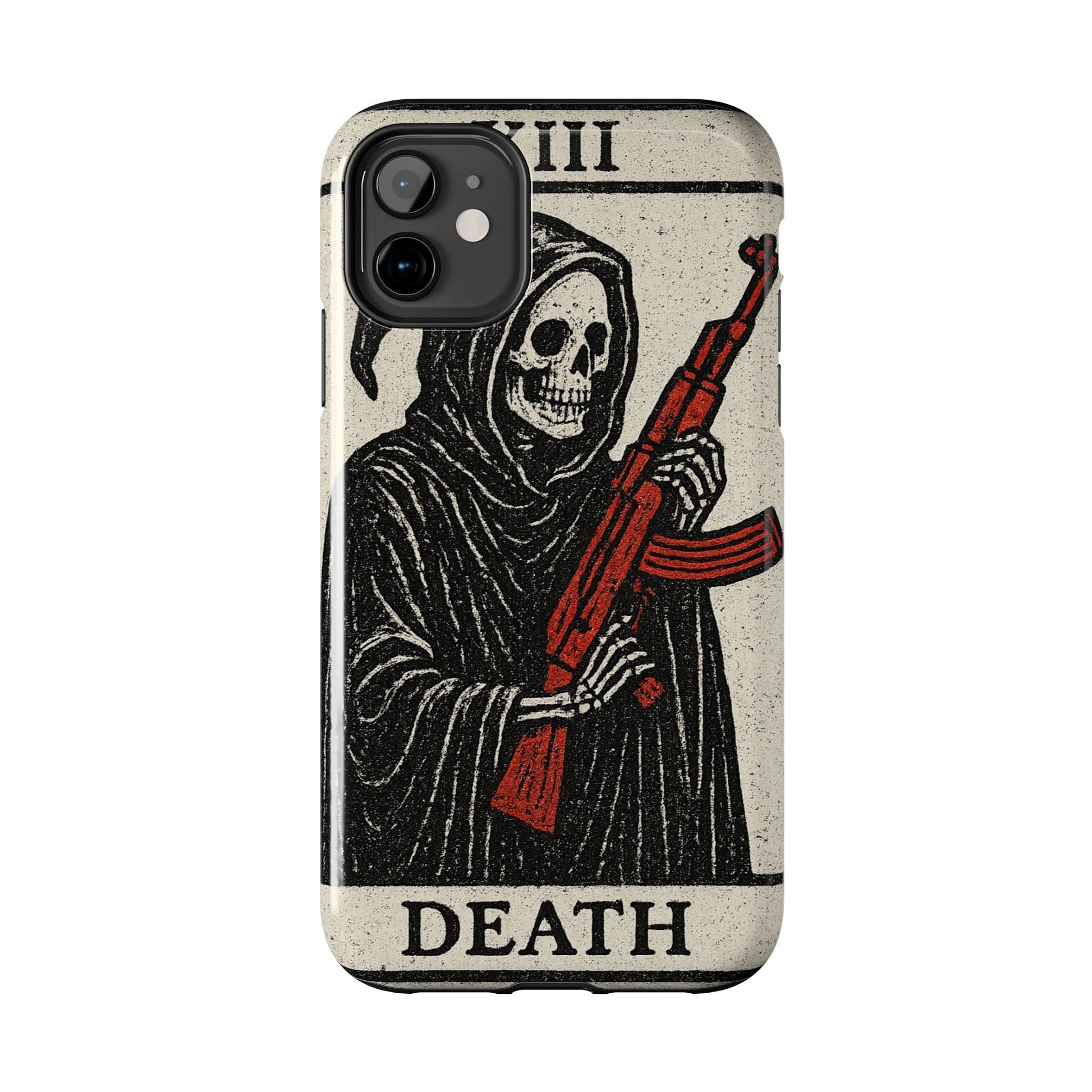 Grim Reaper Phone Case, Tough Phone Case for Gamers, Unique Smartphone Accessories, Halloween Decor, Death-Inspired Gift